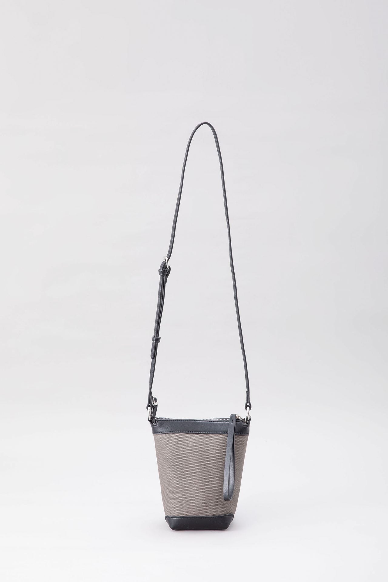 Contrast Fabric Bucket Bag