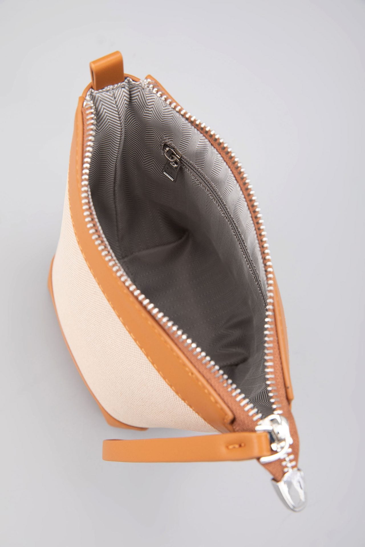 Contrast Fabric Bucket Bag