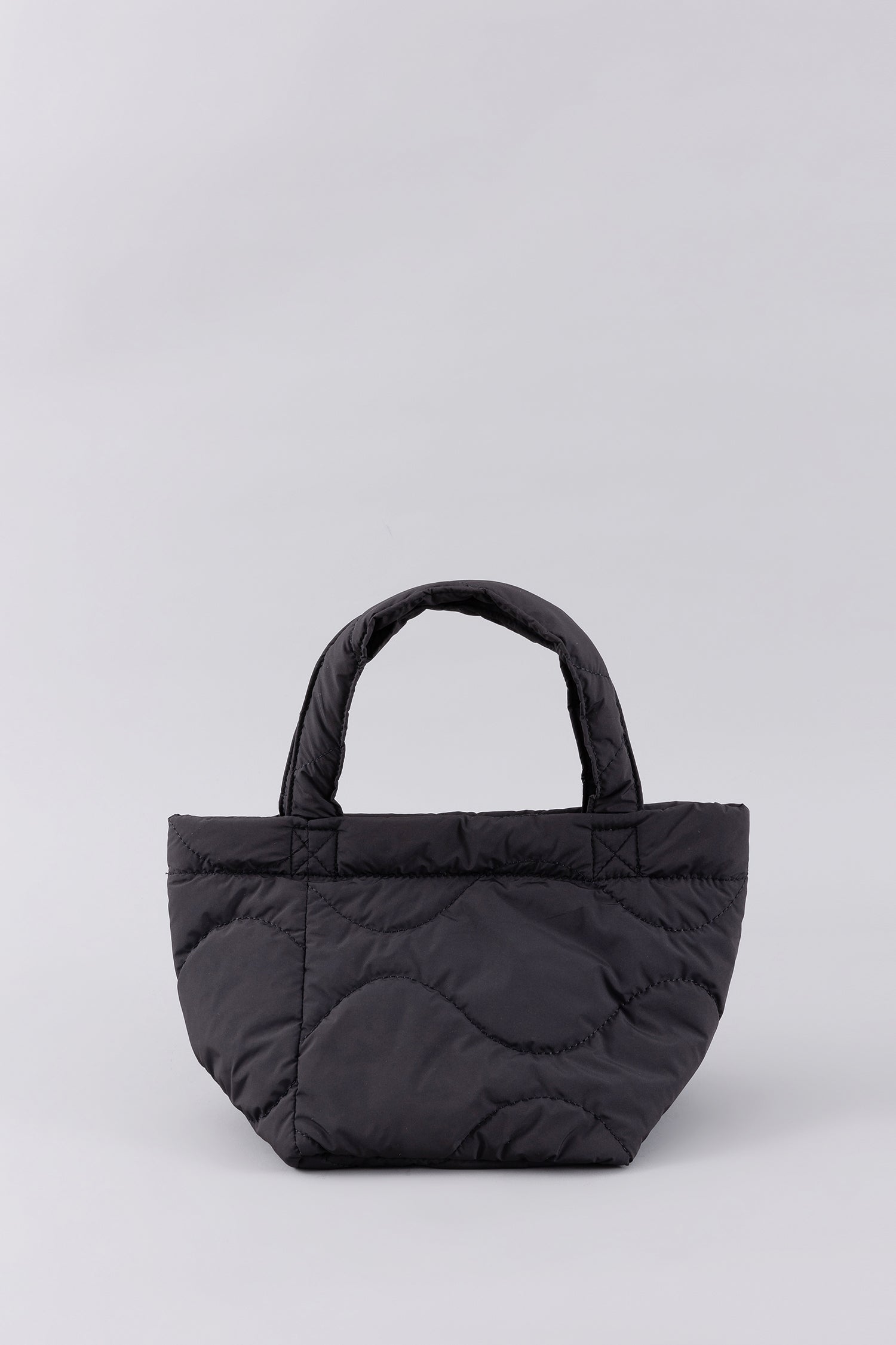 Hearts Quilted Bag - Black