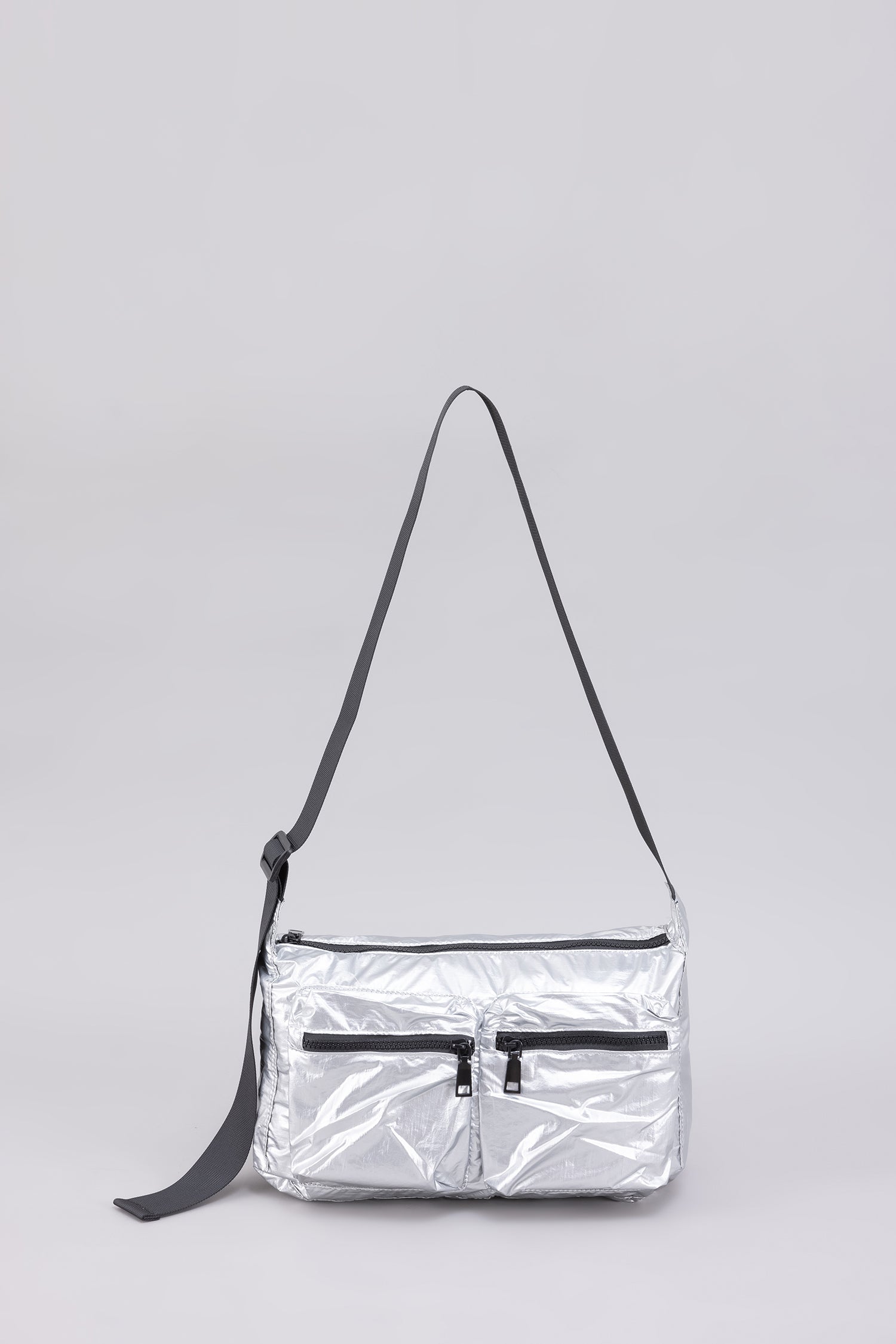 Messenger Sling Bag - Silver