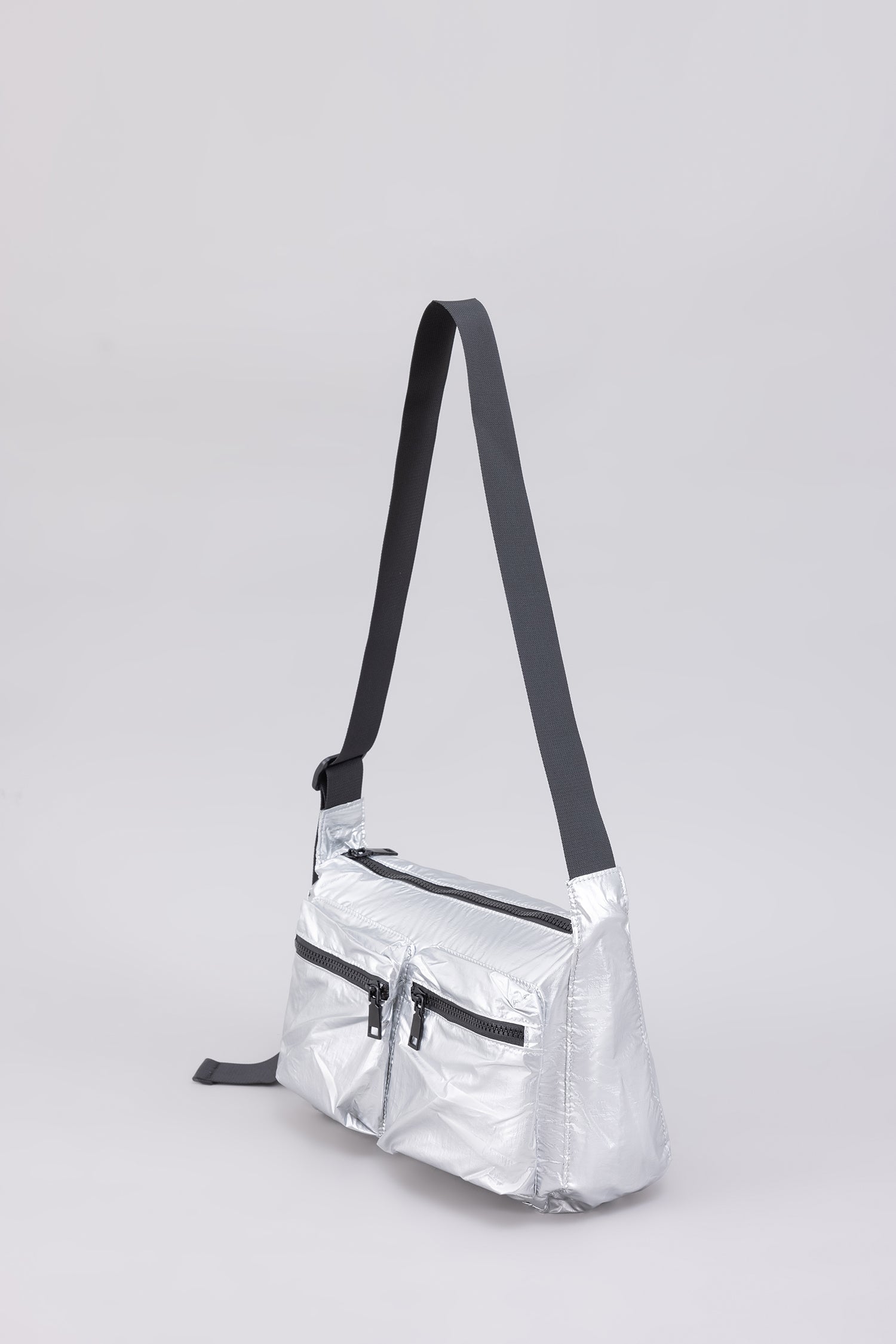 Messenger Sling Bag - Silver