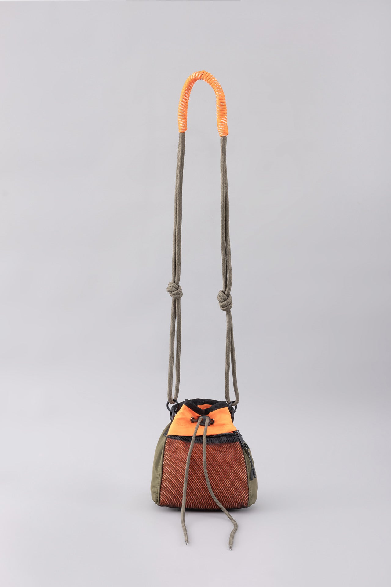 Colorblock Drawcord Bag