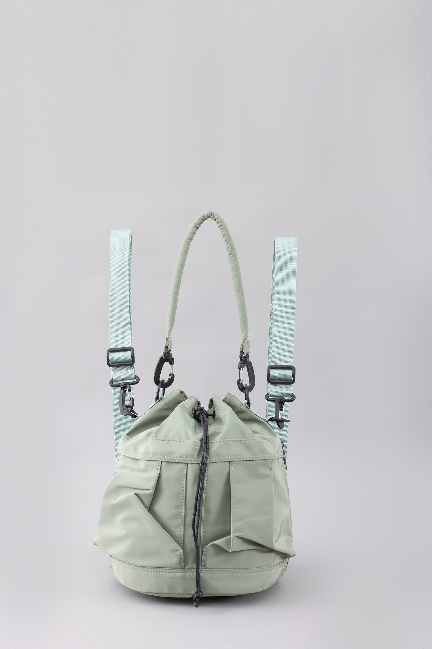 Multi Pockets Bucket Bag - Army Green