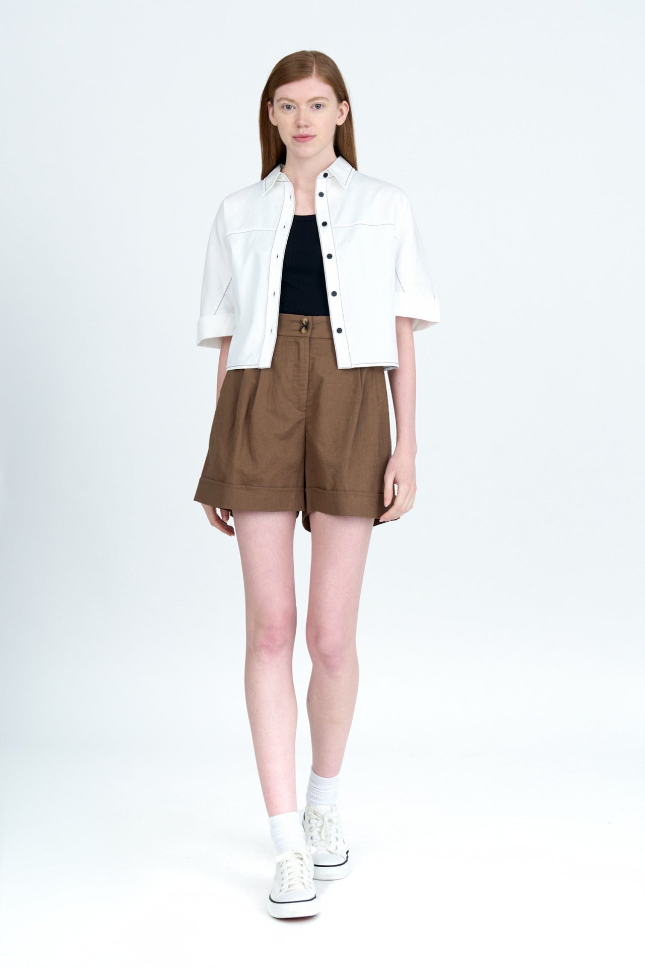 Wide Cut Blouse - Cream