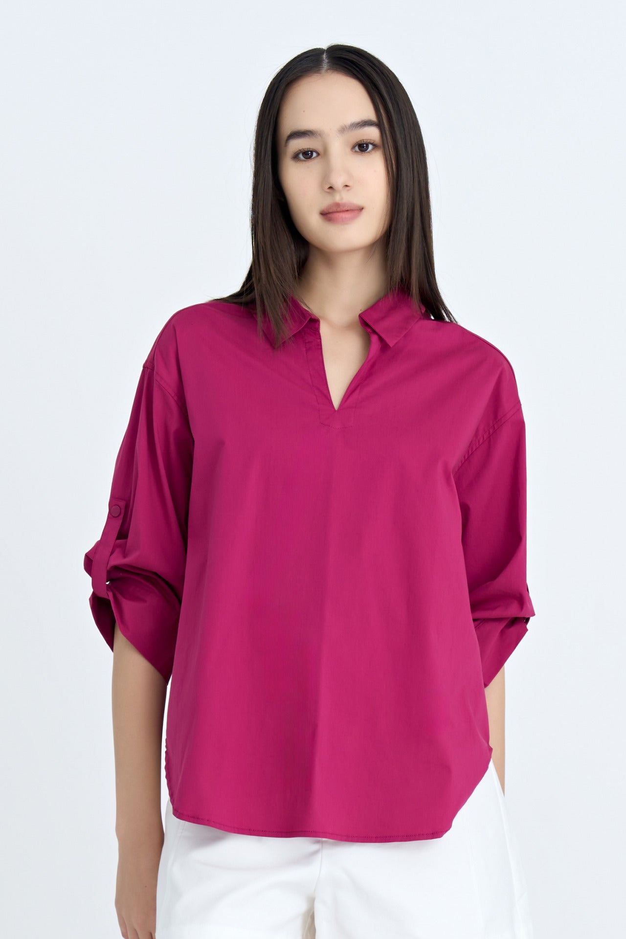 Cotton Collared Blouse