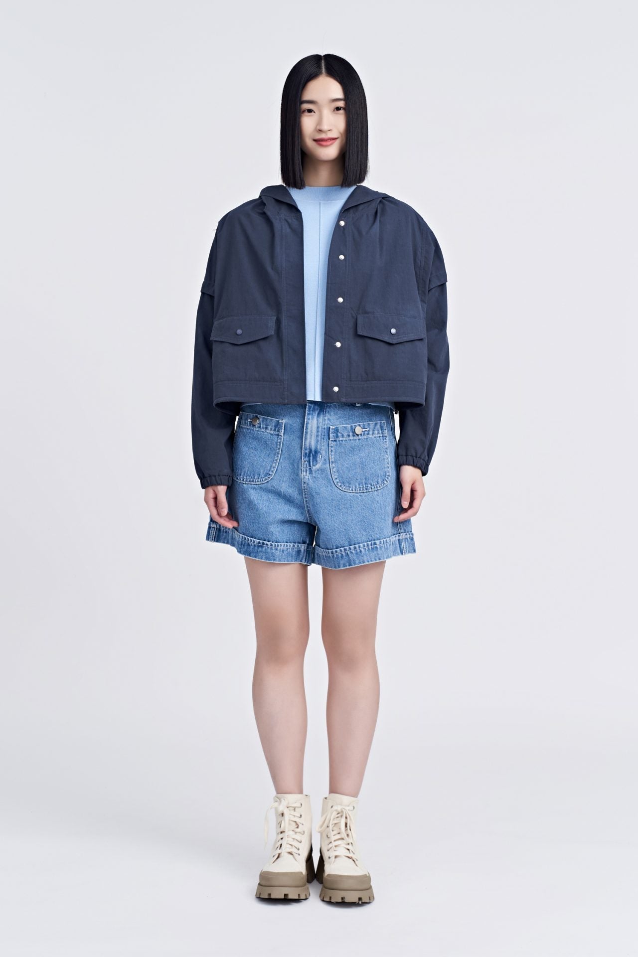 Hooded Parka - Navy