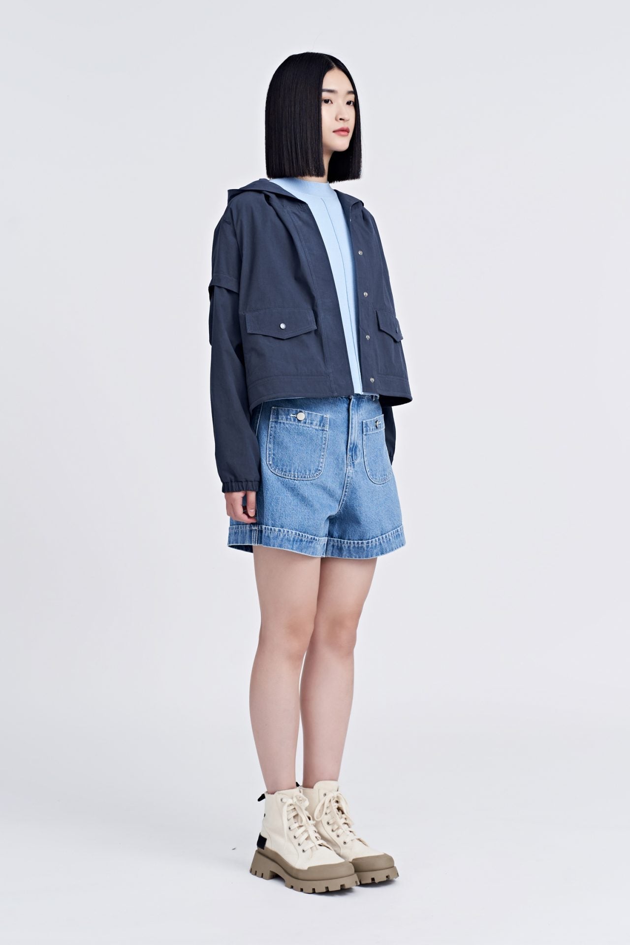 Hooded Parka - Navy