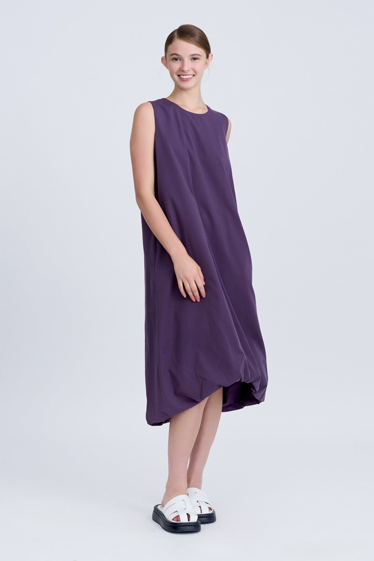 Cloud Dress - Eggplant