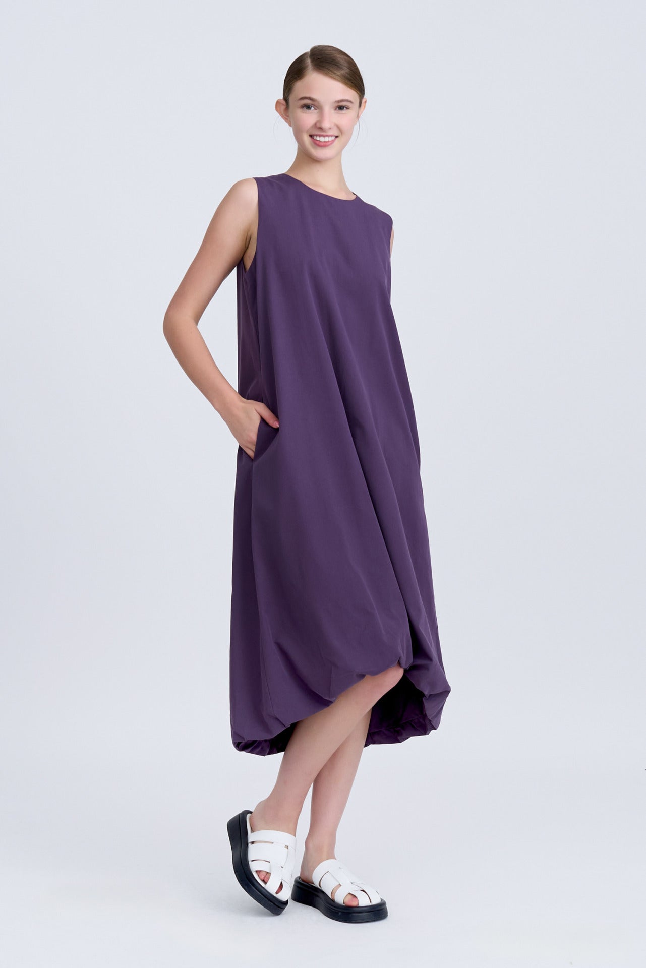 Cloud Dress - Eggplant