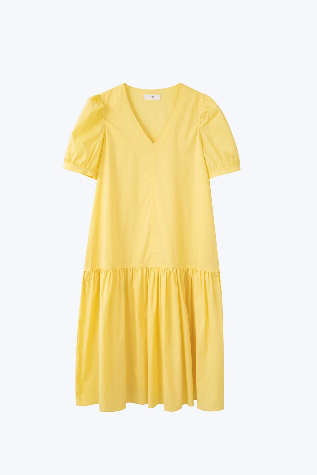 Cotton Ruffle Hem Dress