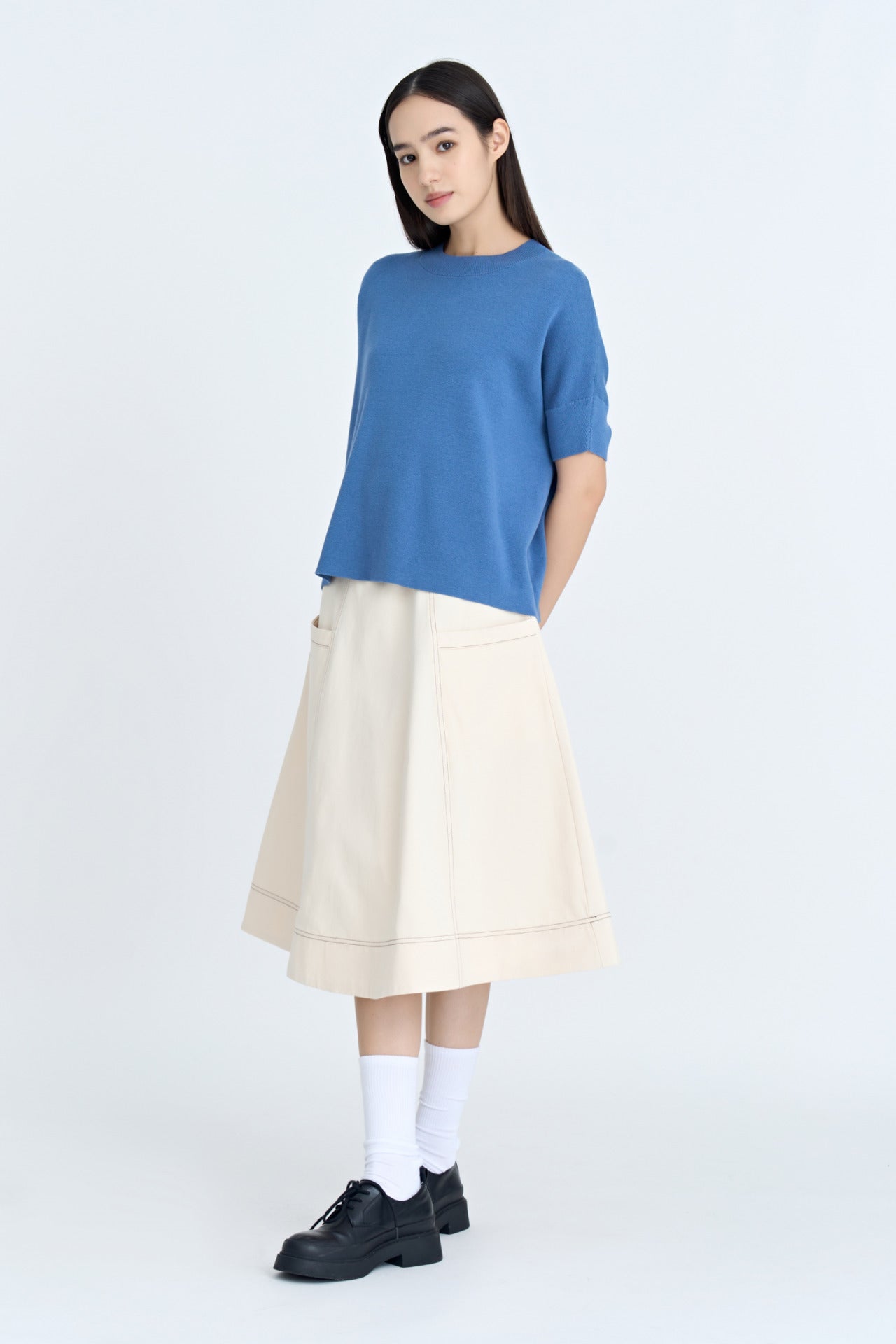 Cotton Twill Circular Skirt