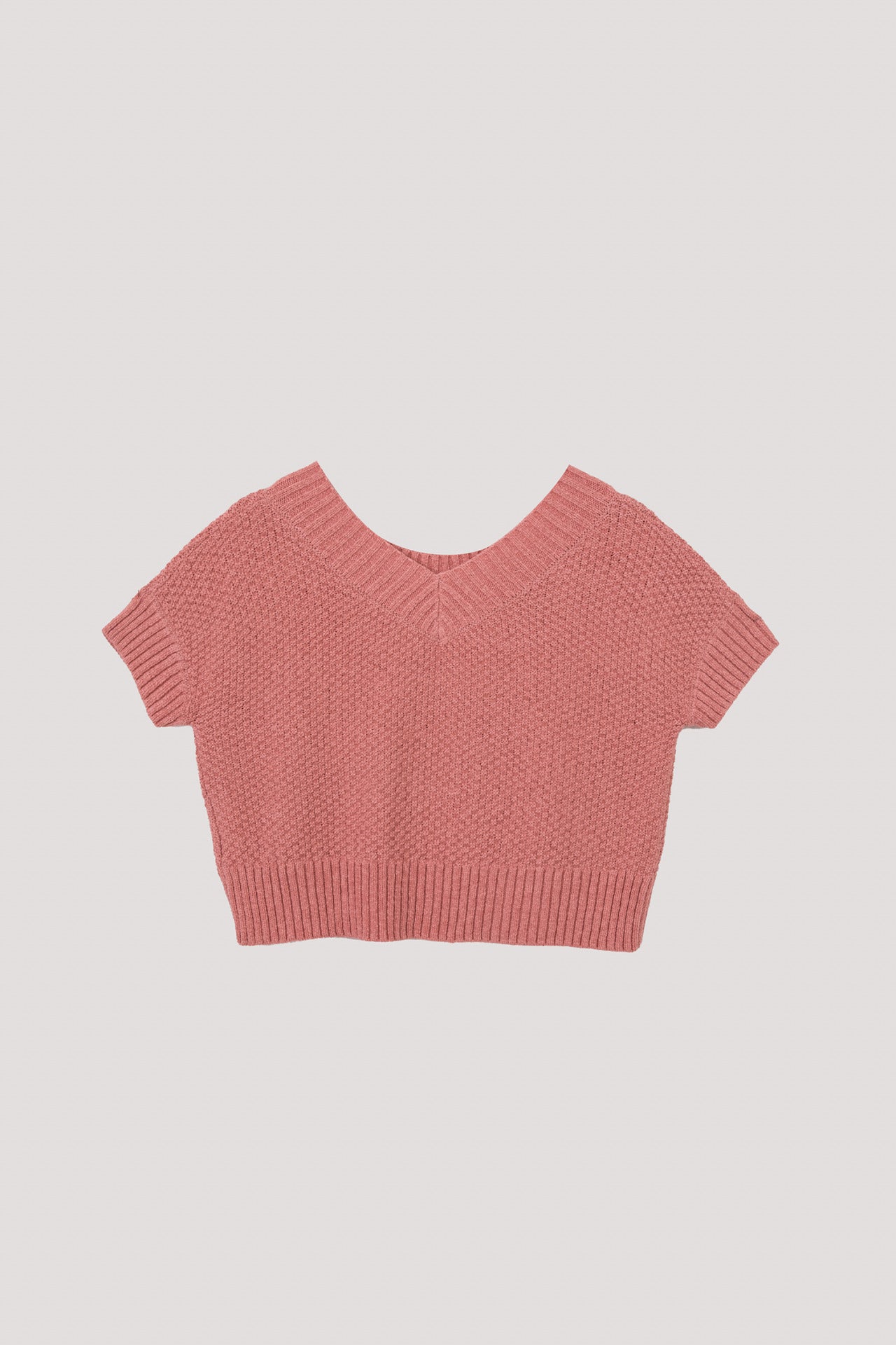 Knitted Cap Sleeve Two Way Top