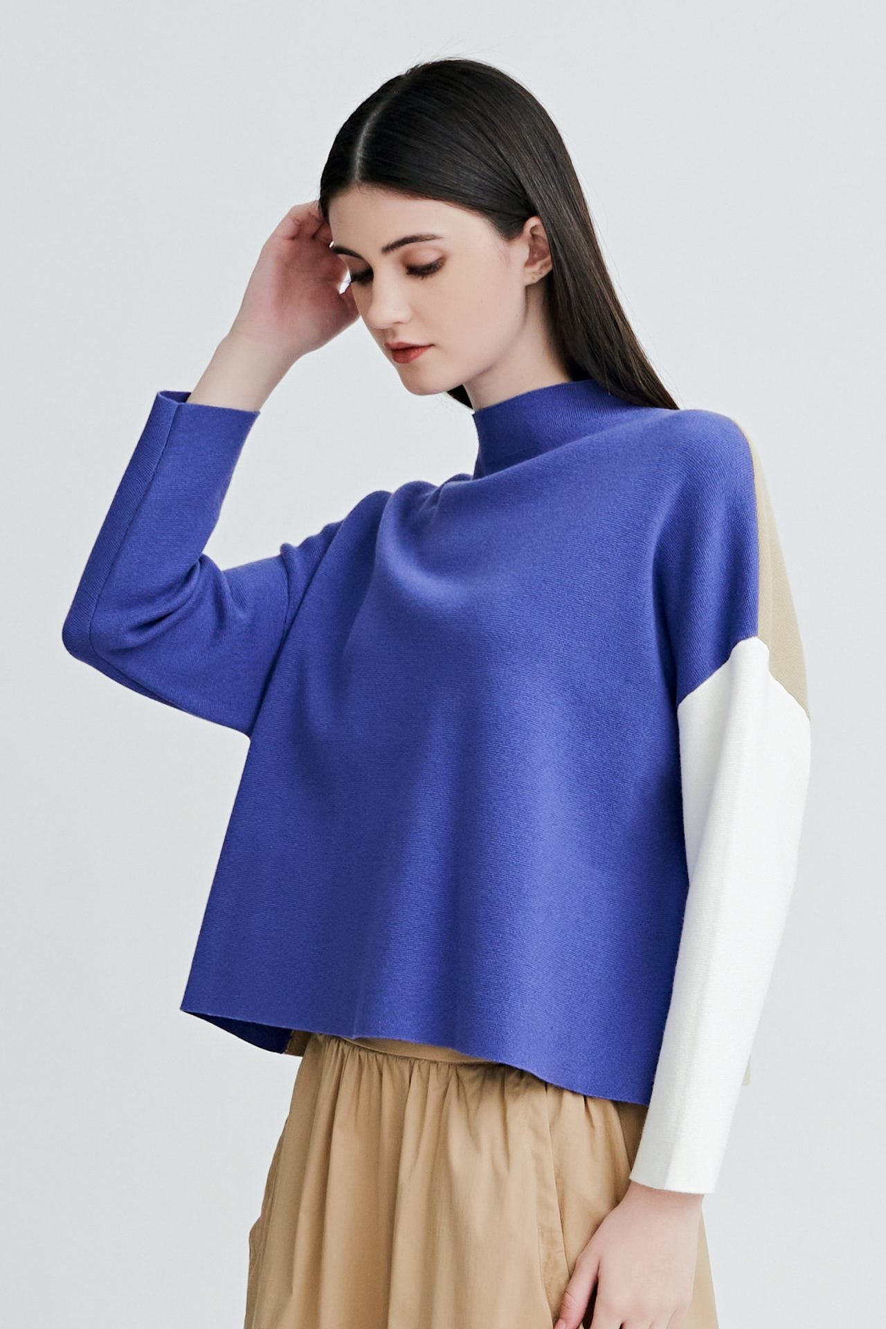 Knitted Colourblock Sweater