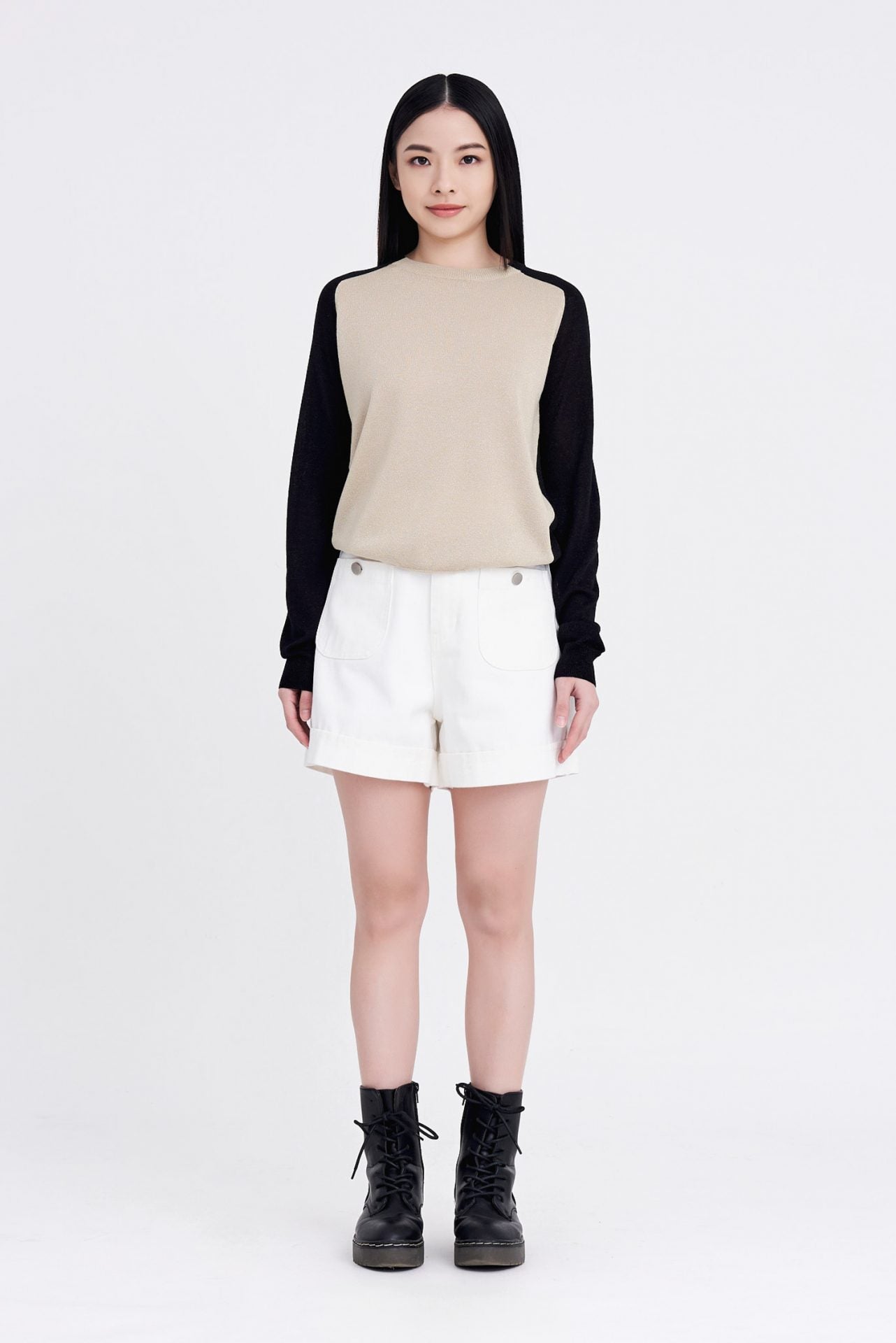 Shimmer Colour Block Sweater