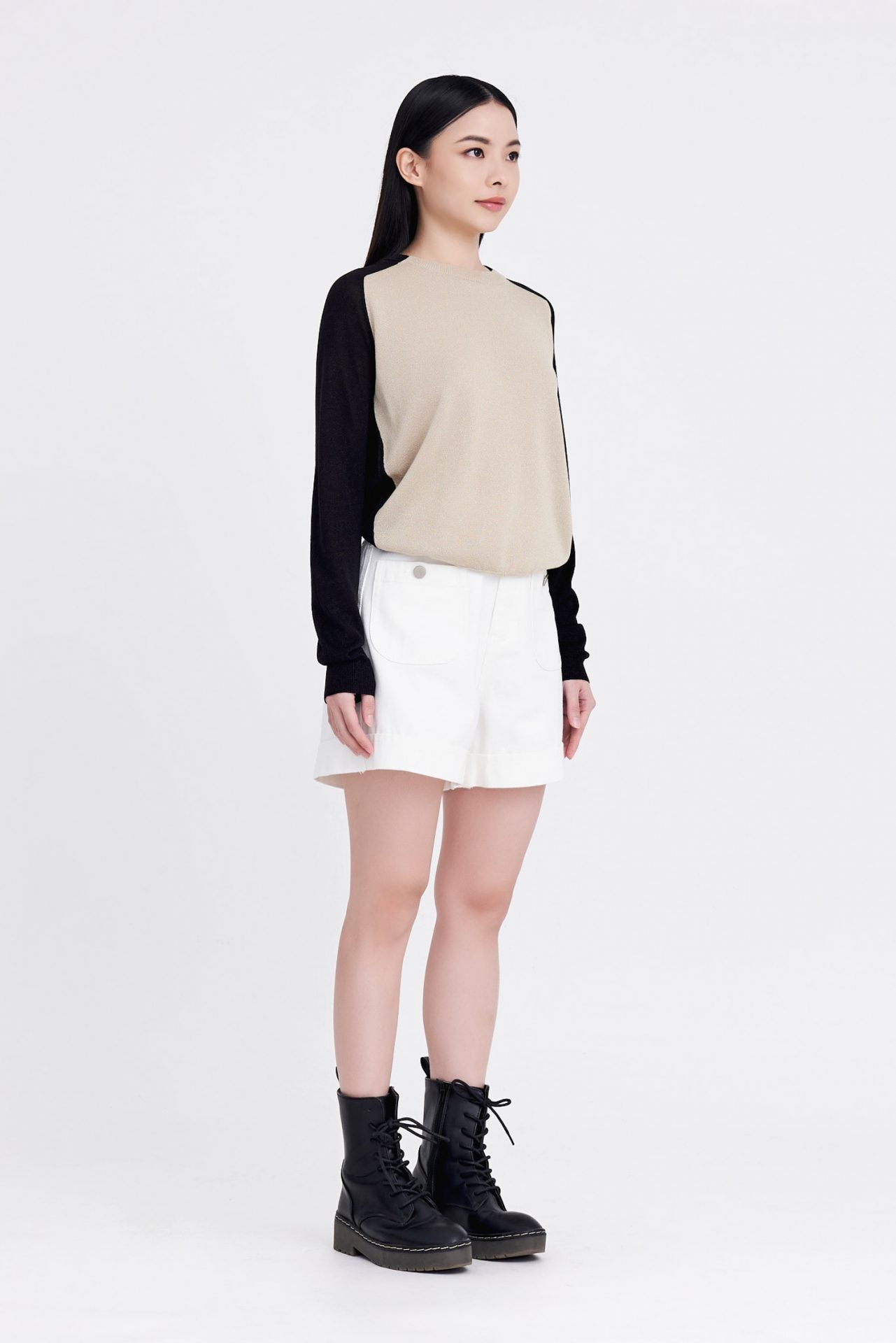 Shimmer Colour Block Sweater