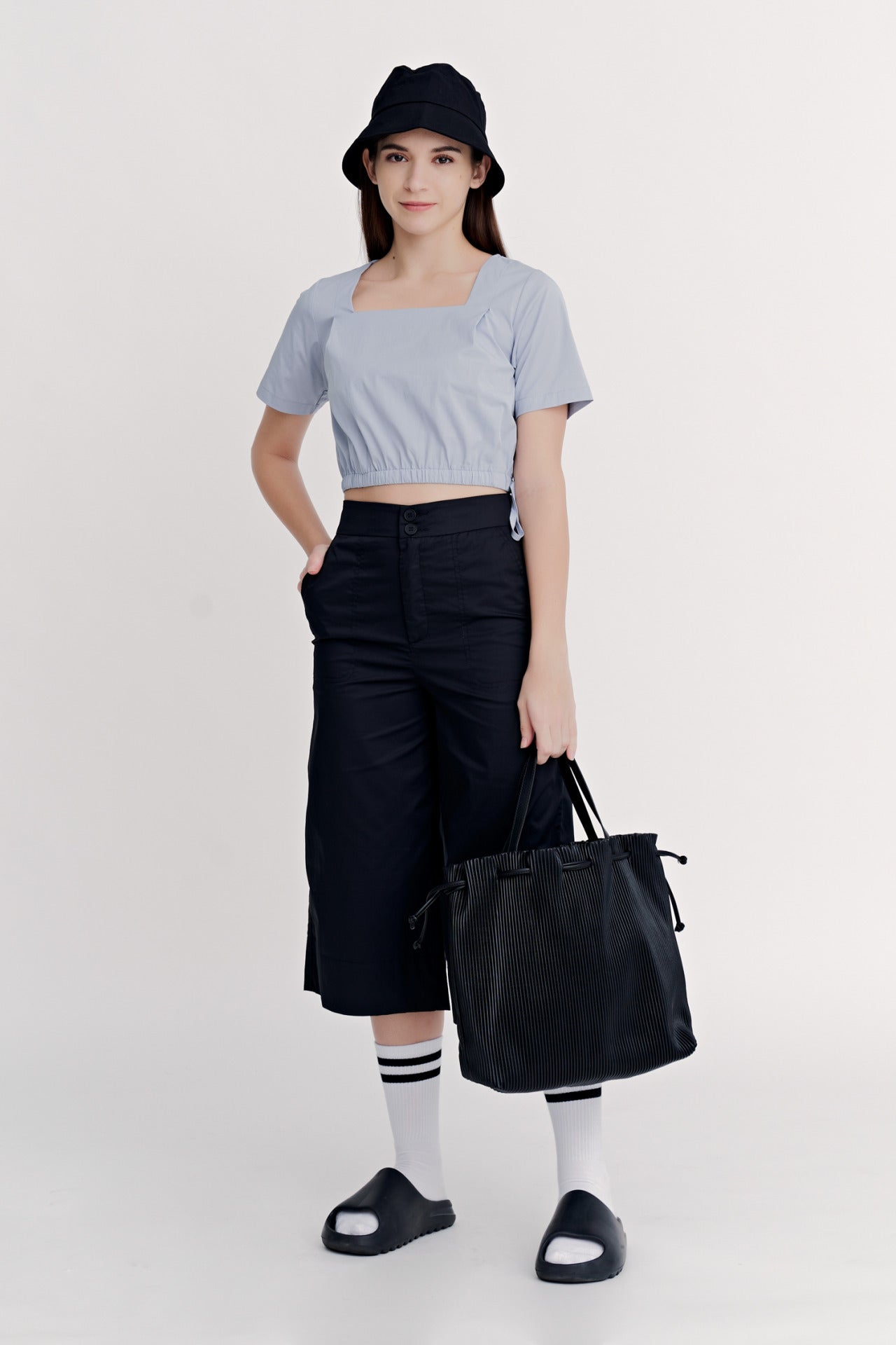 Cotton Front Fly Culottes