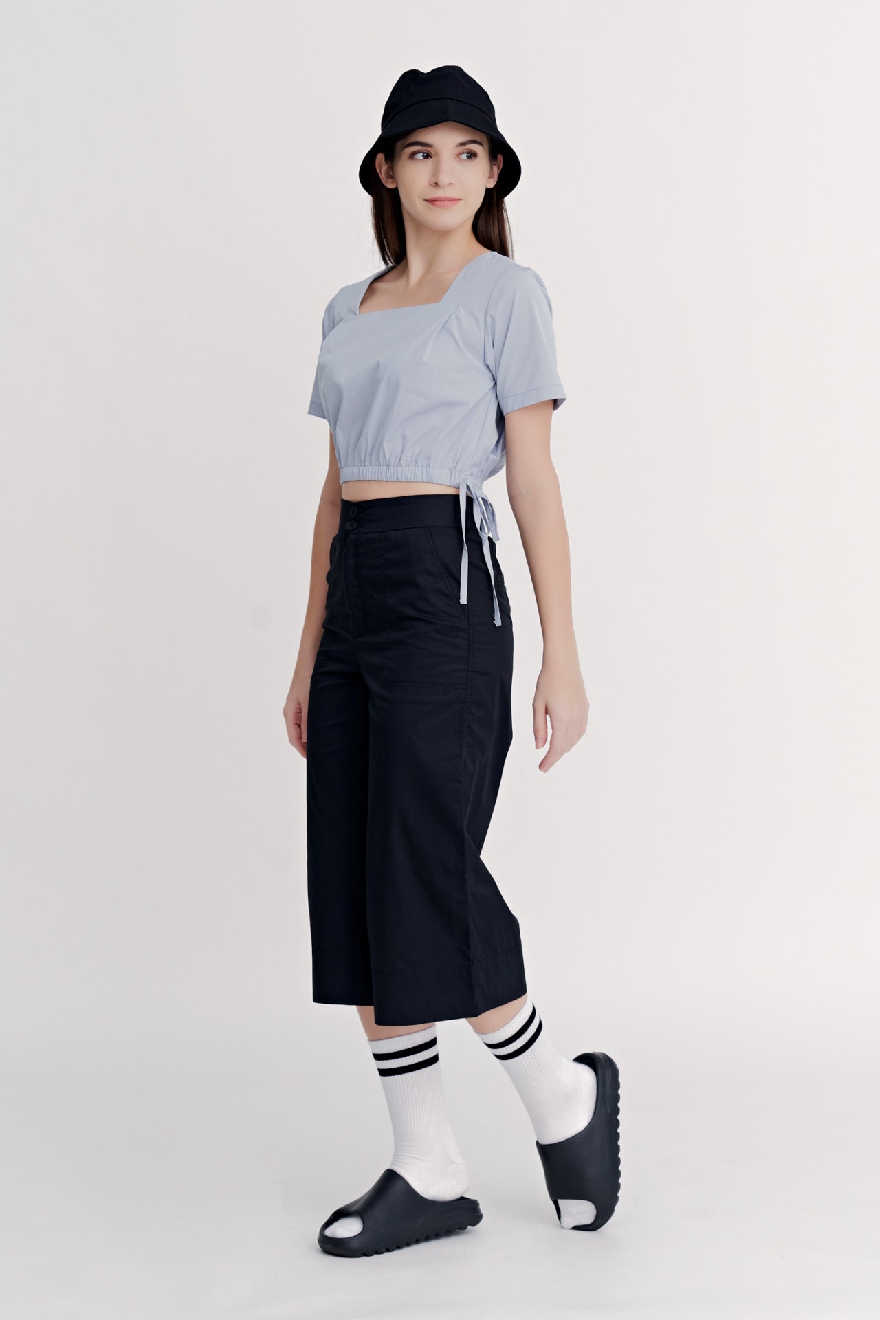 Cotton Front Fly Culottes