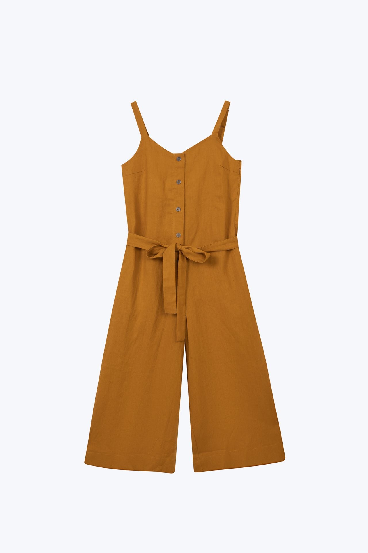 Linen Buttoned Jumpsuit