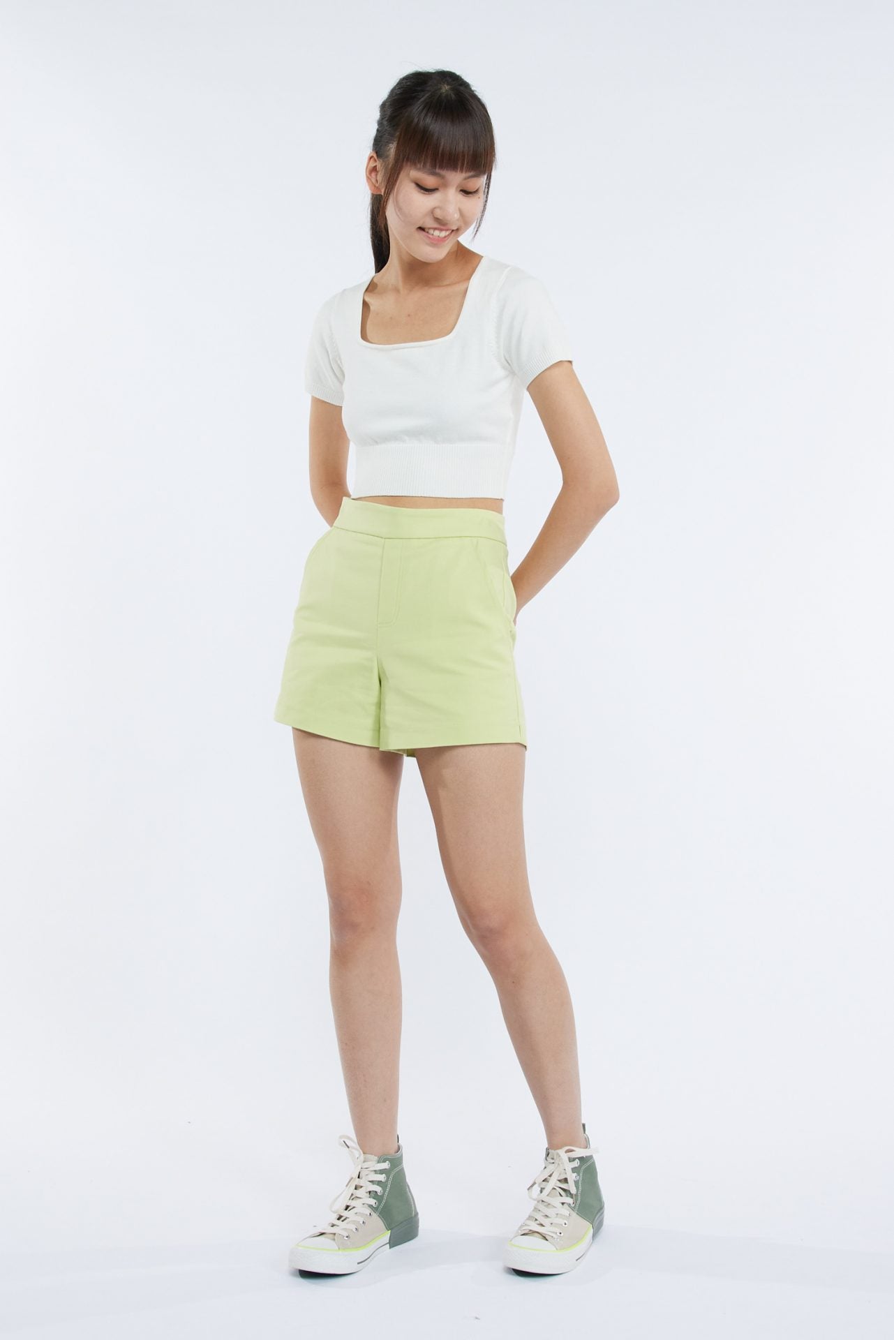 Cotton Pull-Up Shorts