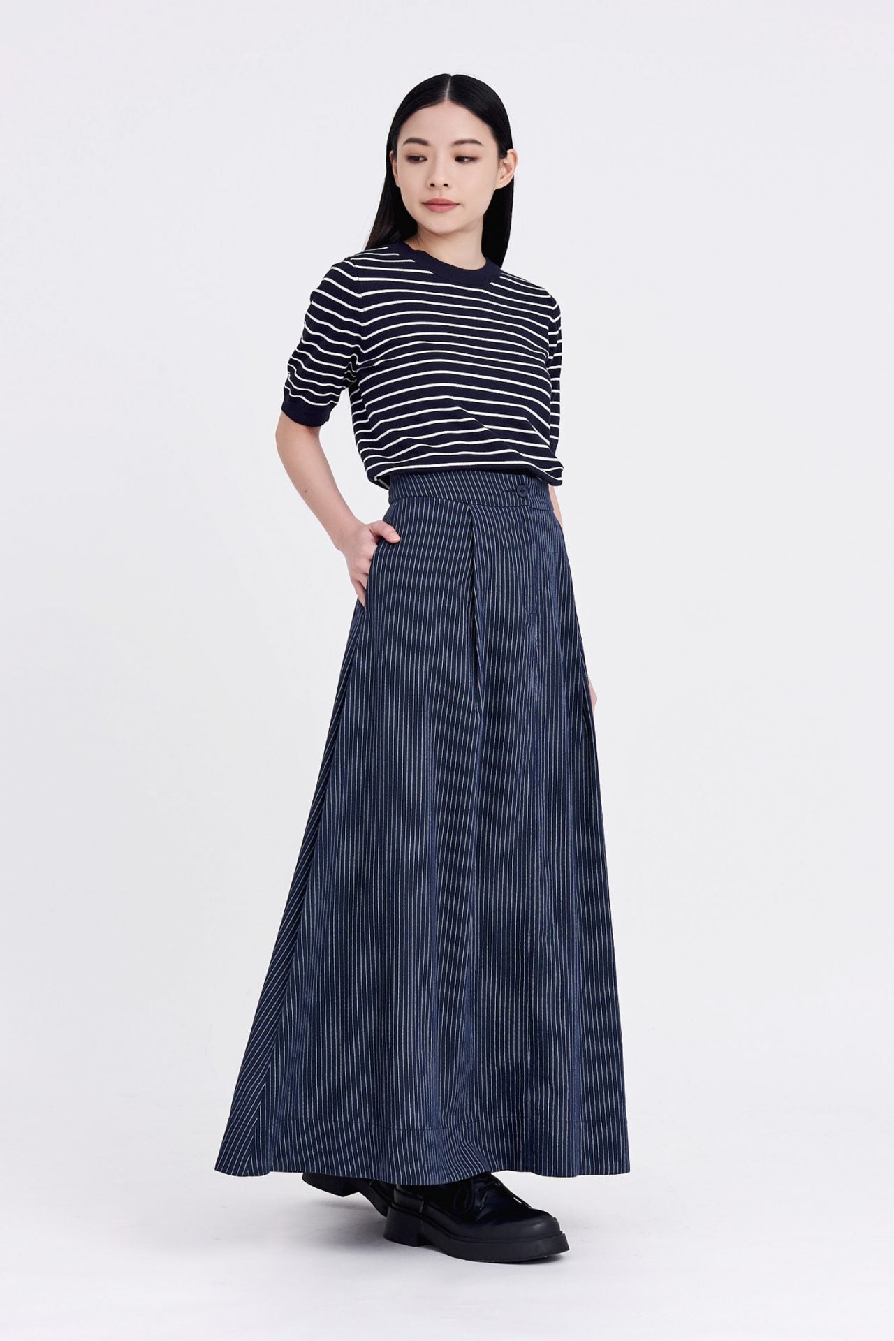 Striped Maxi Skirt