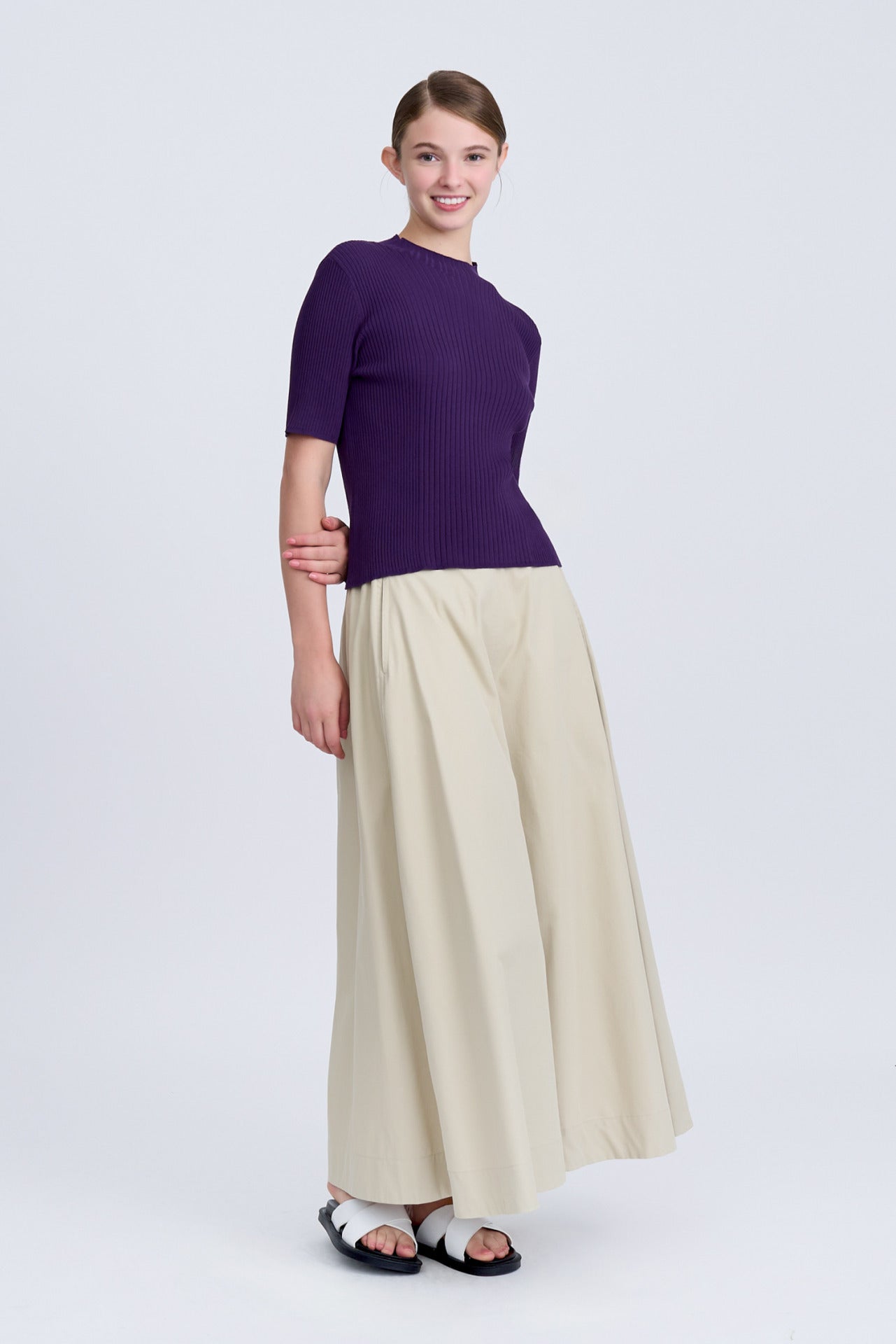 Seam Detail Circular Skirt