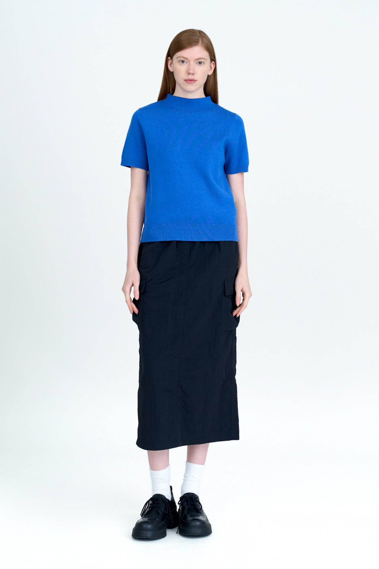 Elastic Waist Cargo Skirt