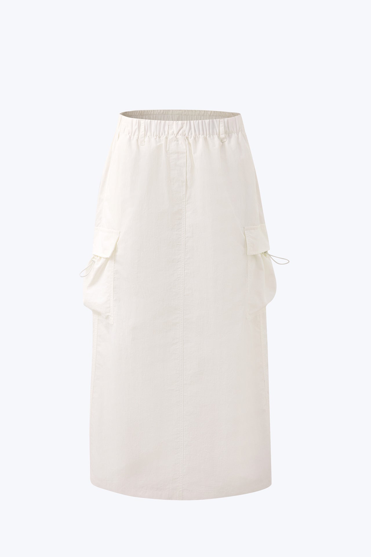 Elastic Waist Cargo Skirt