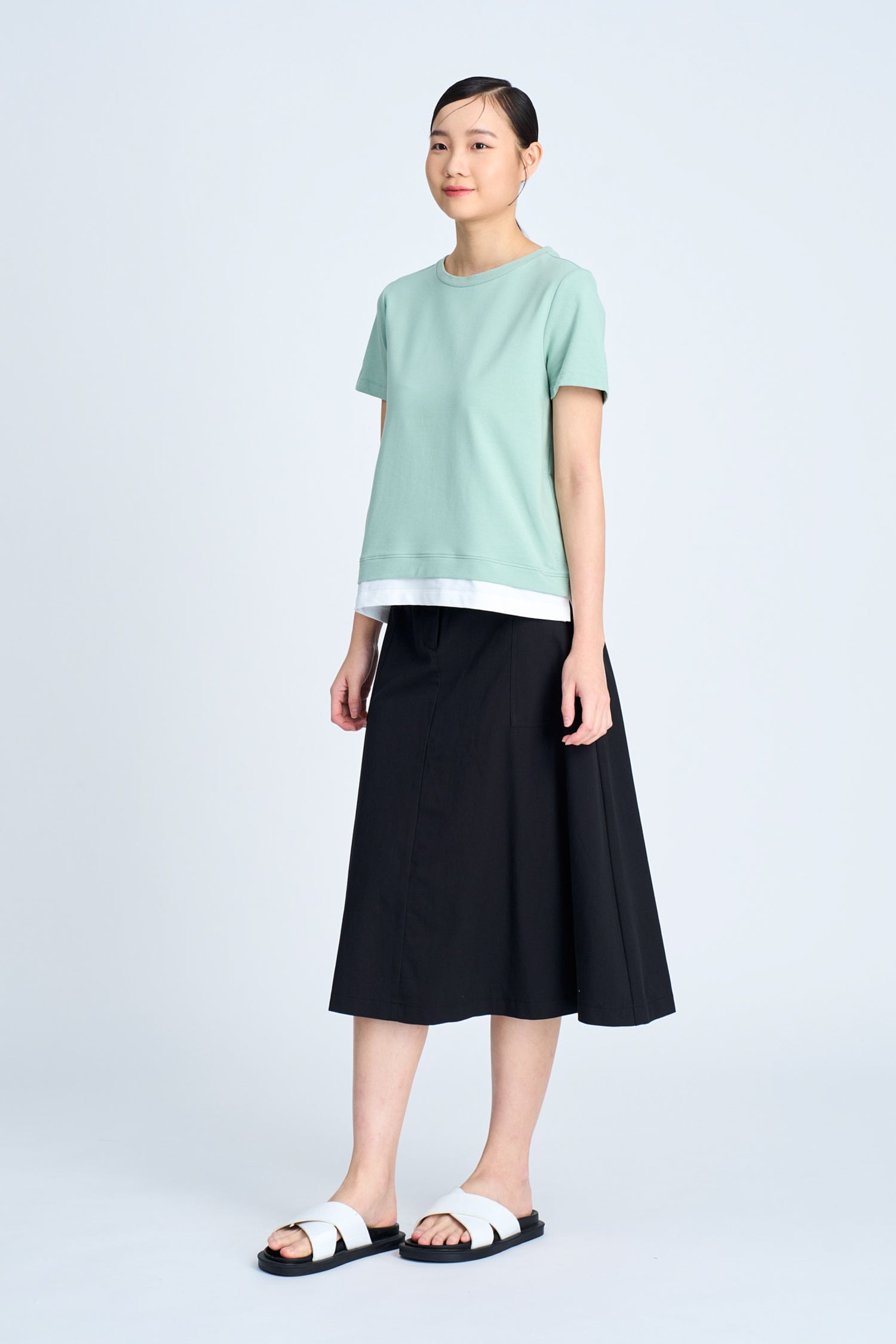 Front Fly Skirt - Black