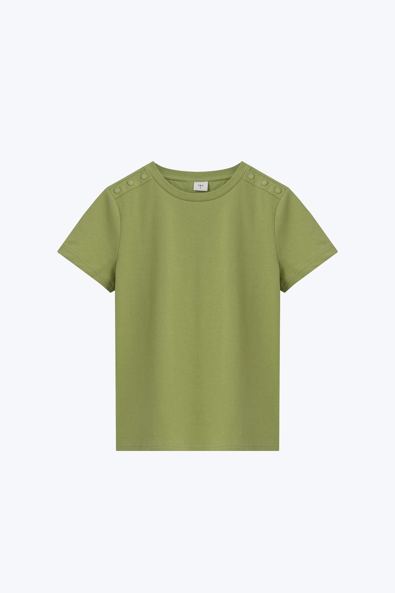 Shoulder Button Tee - Fern