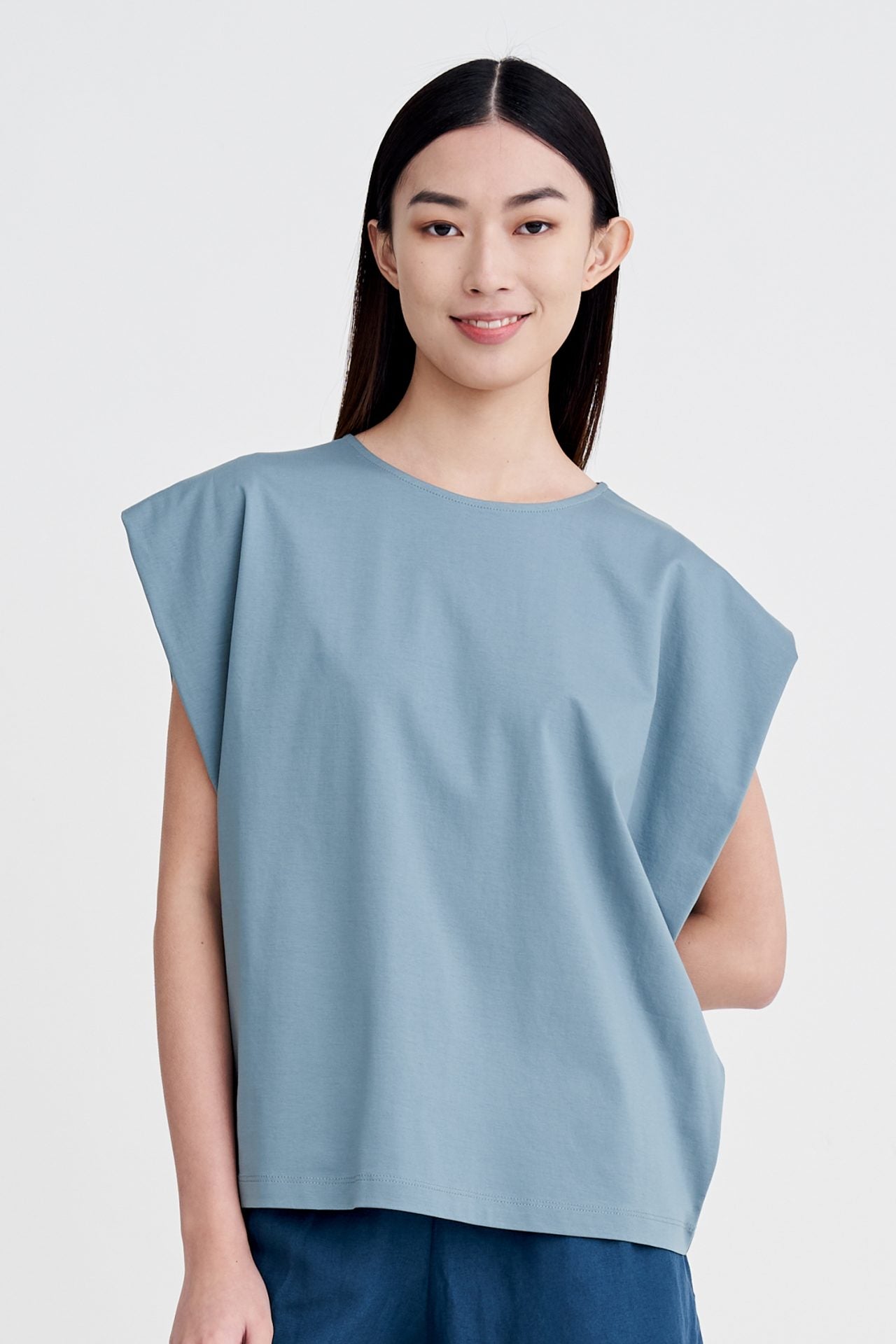 Wide Cut Tee - Light Teal