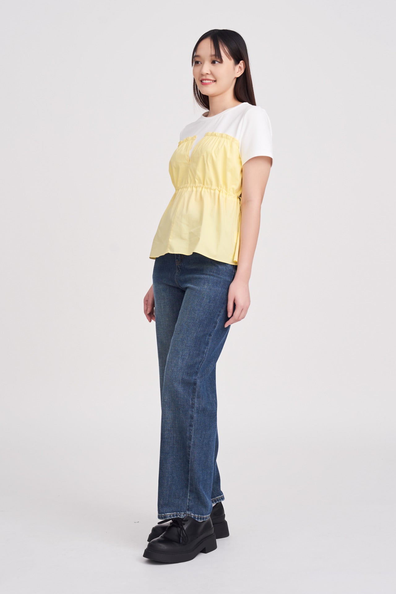 Draw Waist Top - Canary