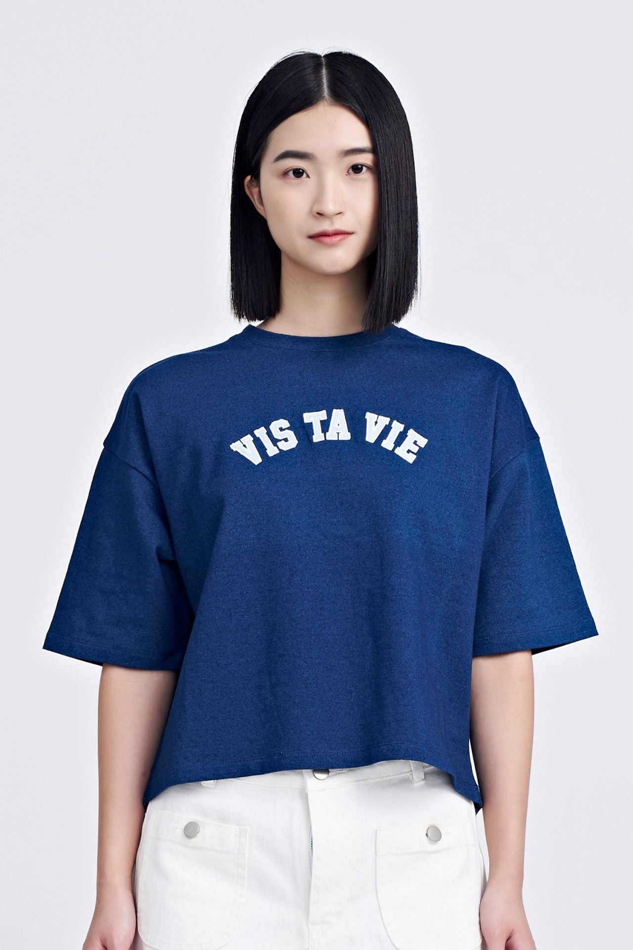 Denim Patch Graphic Tee