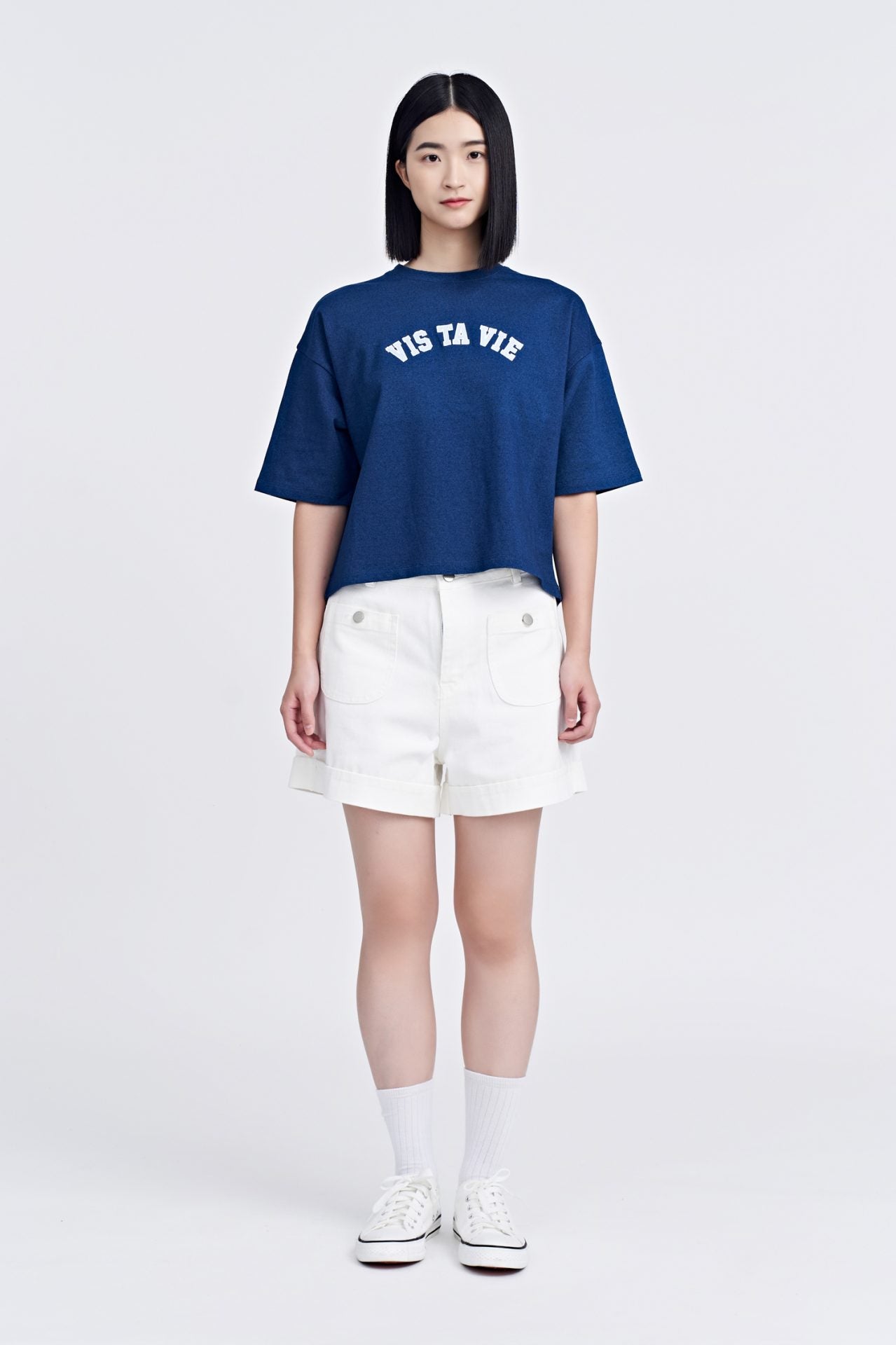 Denim Patch Graphic Tee