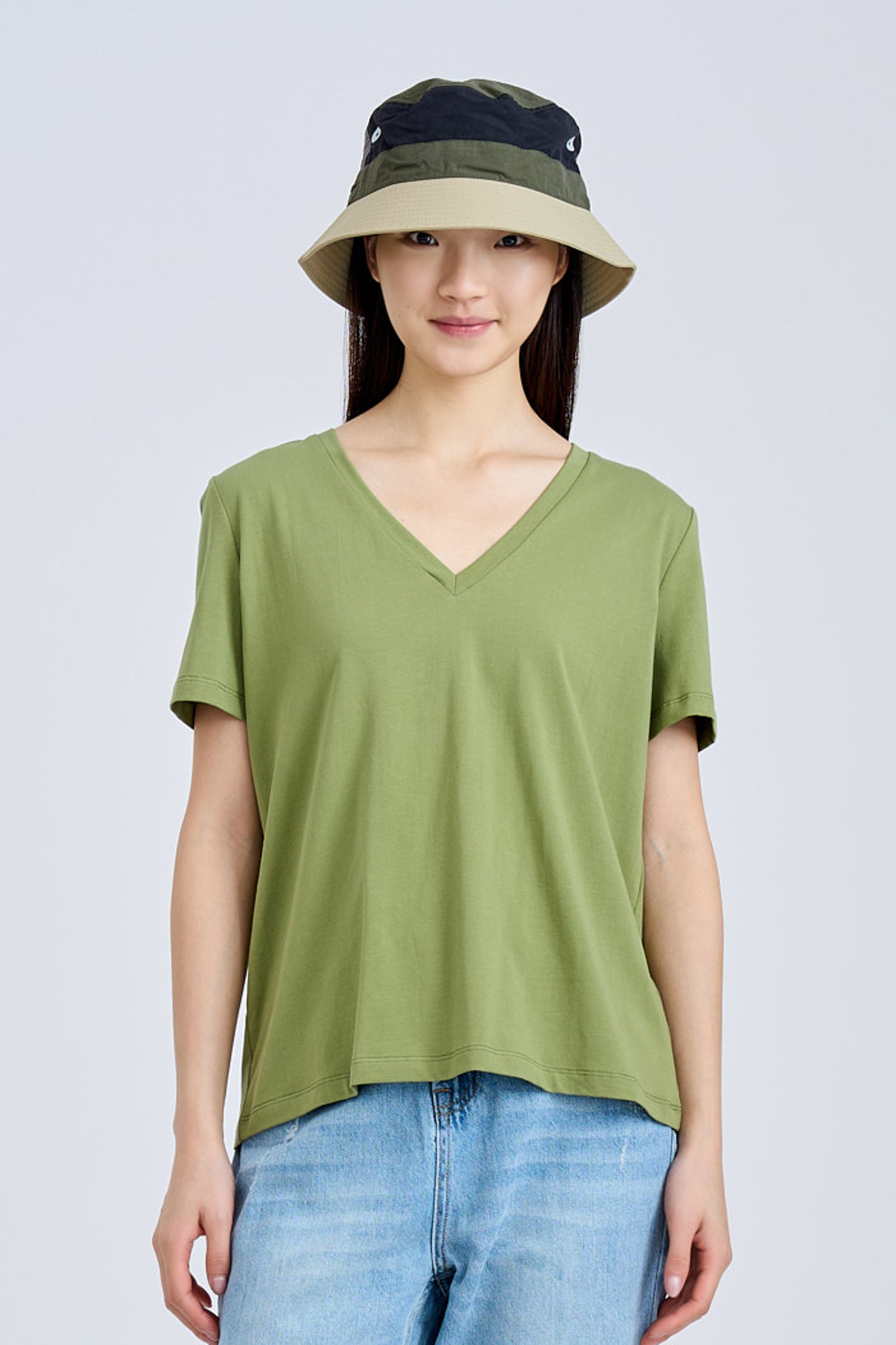 V-Neck Tee - Fern