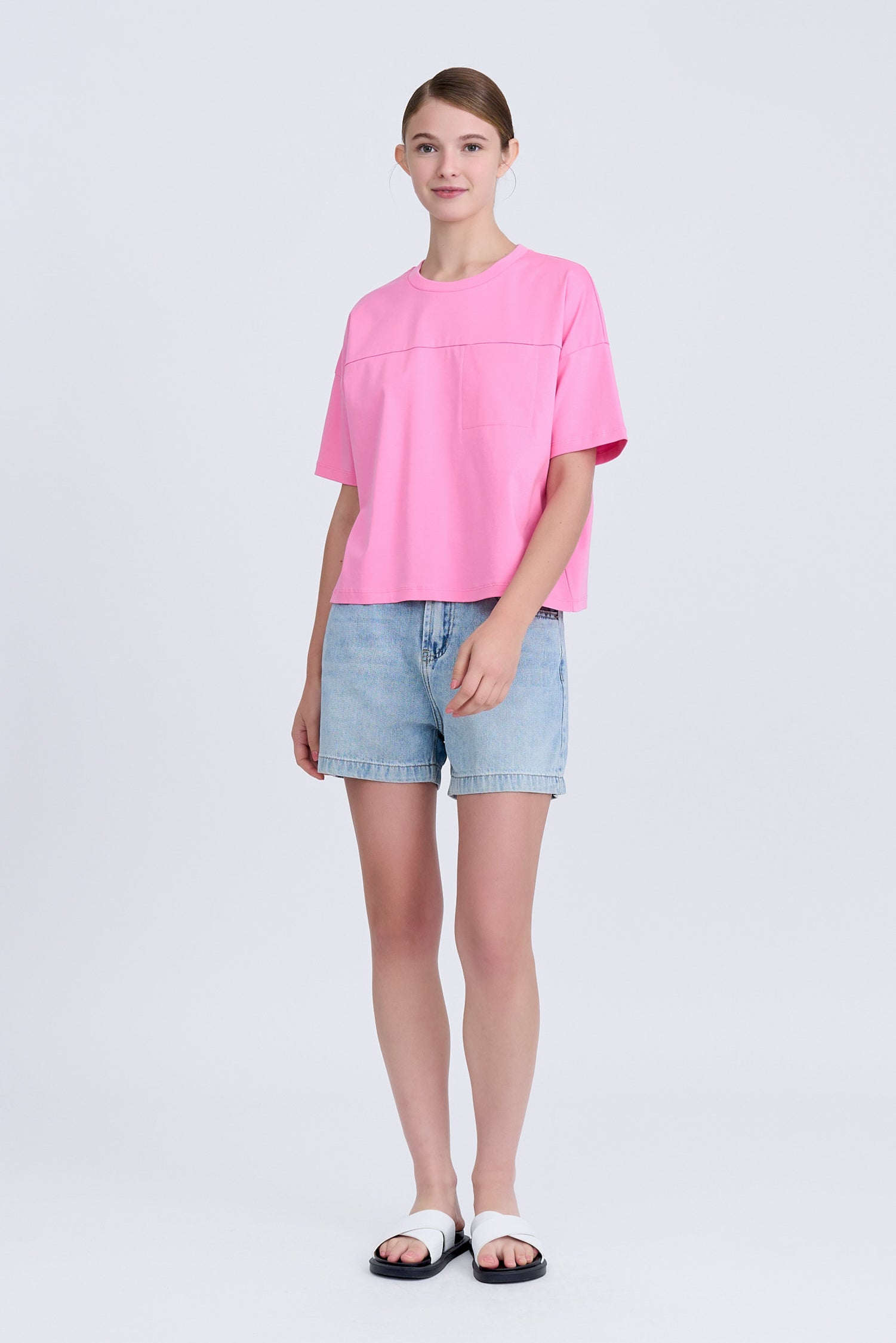 Box Fit Tee - Pink