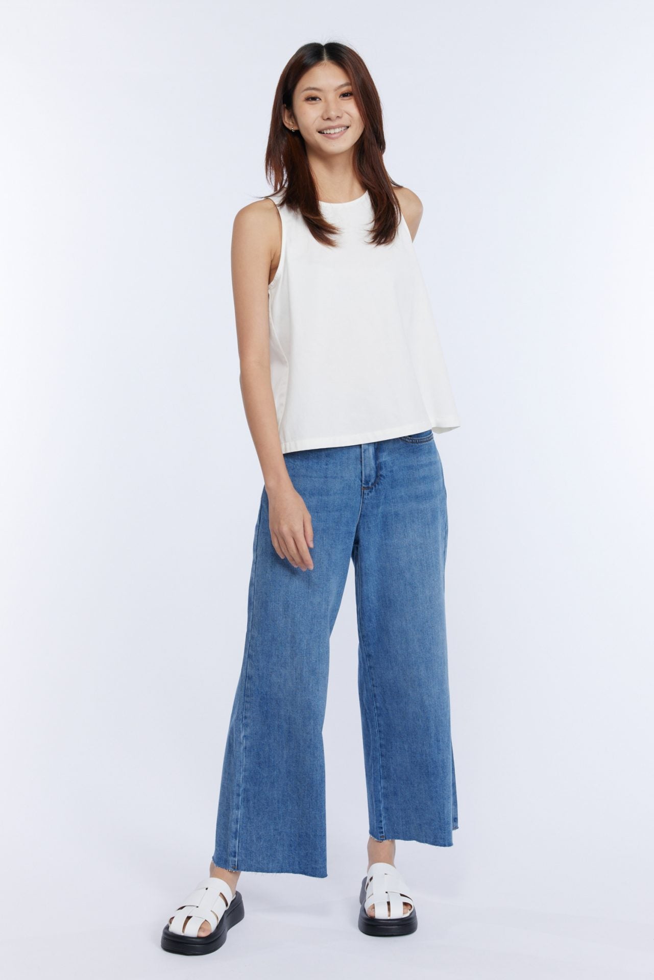 Denim Wide Legged Jeans - Denim