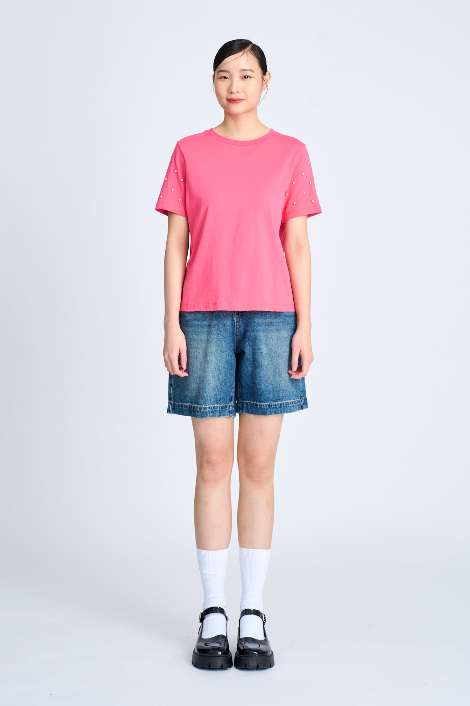 Denim Bermudas Shorts - Denim