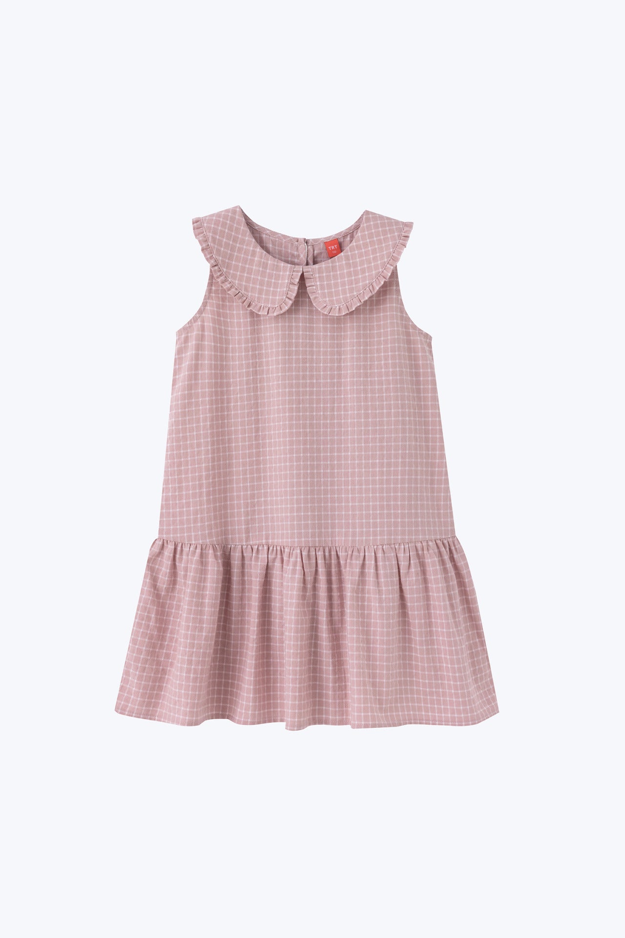 Sleeveless Peter Pan Collar Dress - Pink