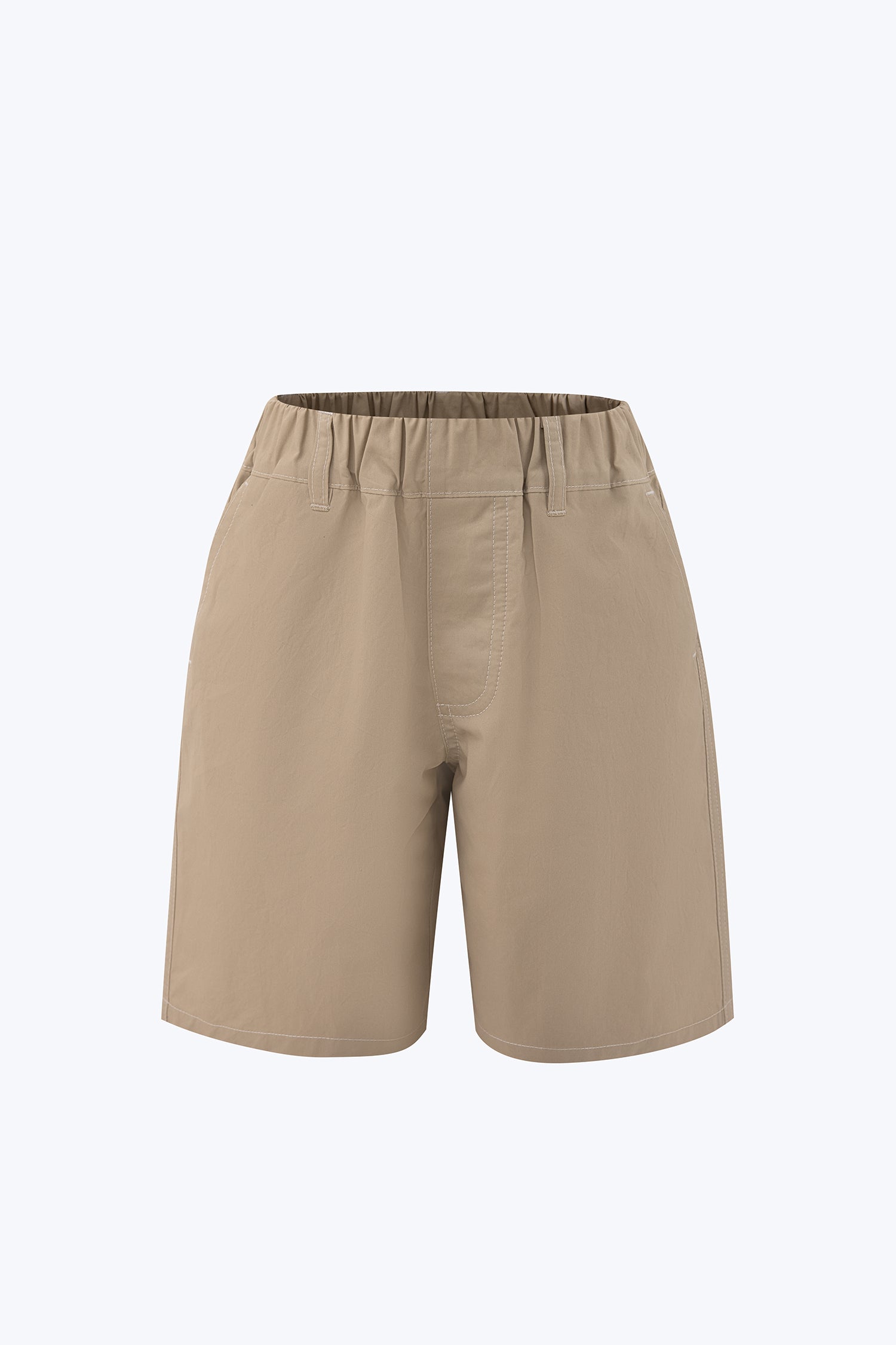 Contrast Stitch Short - Khaki