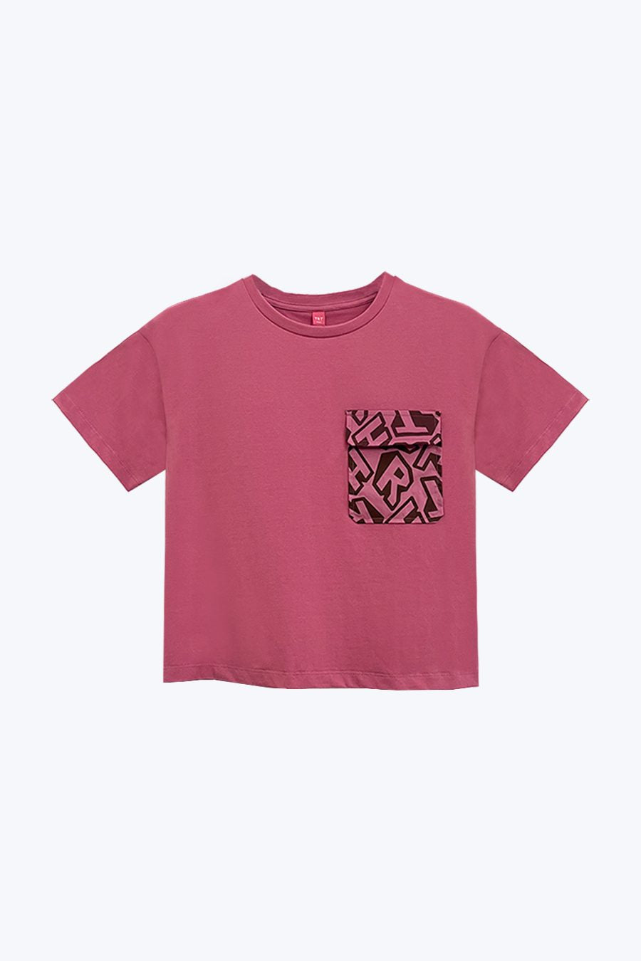 Patch Pocket Tee - Raspberry