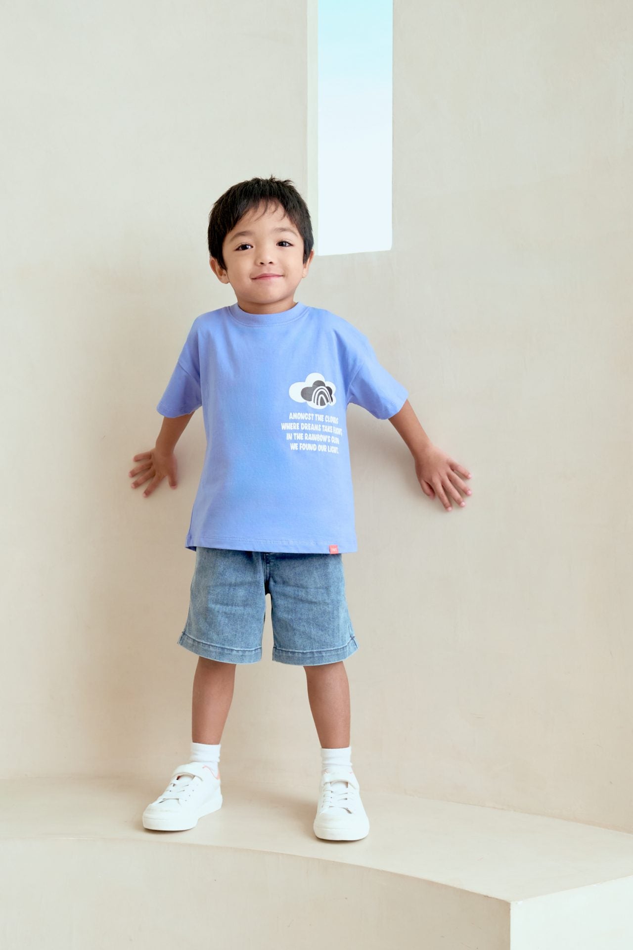 Rainbow Clouds Poem Tee