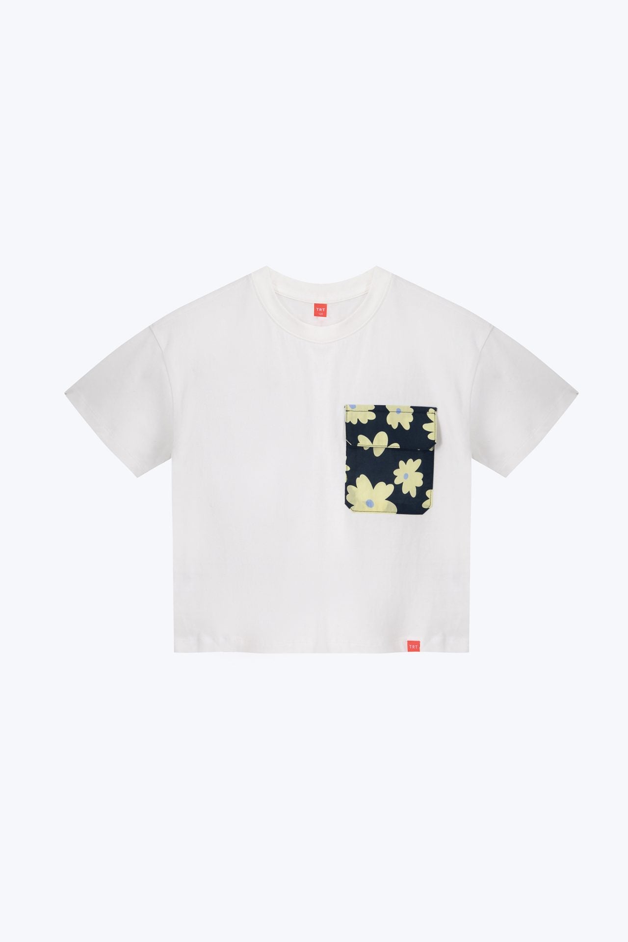 Floral Print Flap Pocket Tee