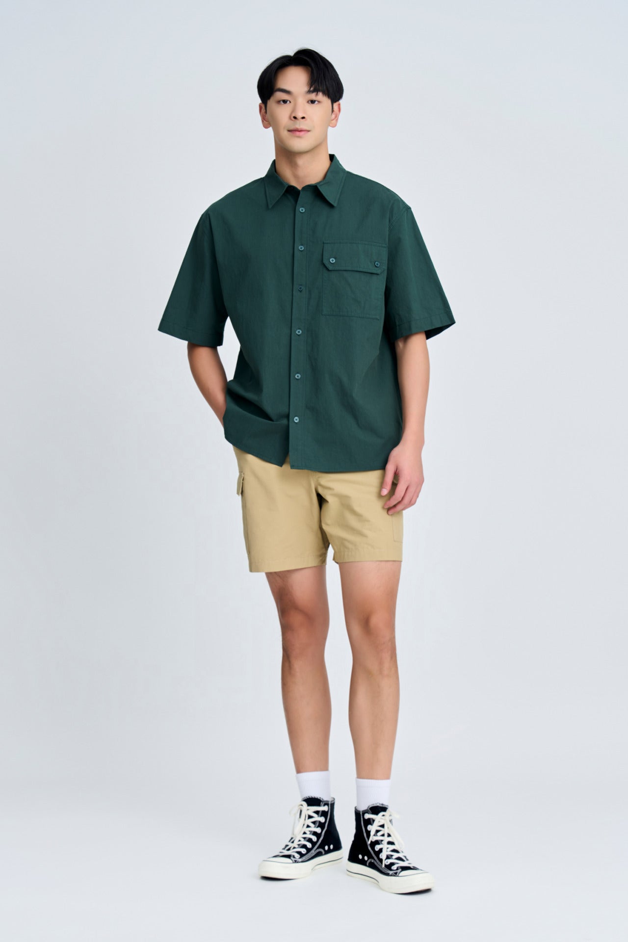 Casual Flapped Pocket Shirt