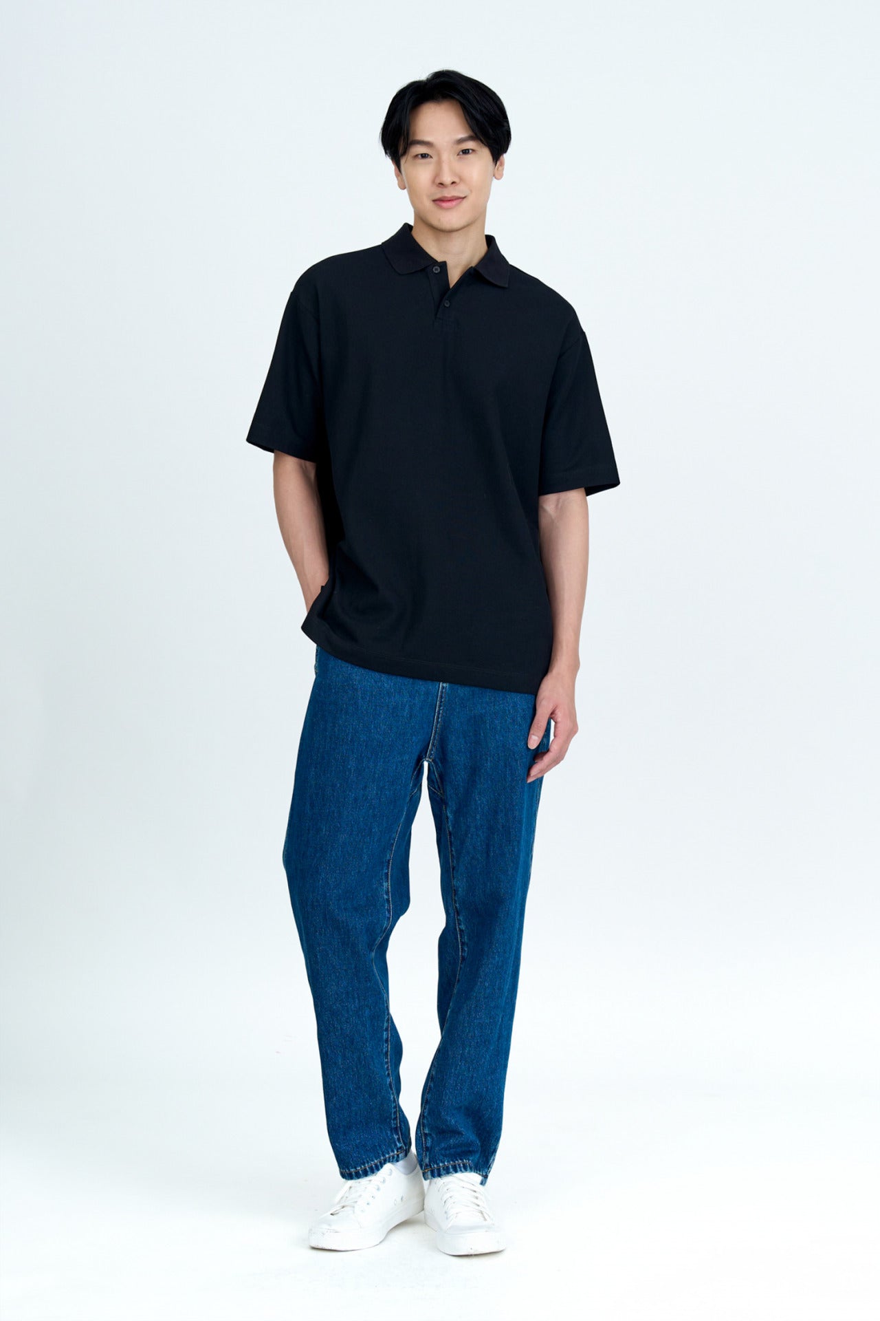 Classic Polo Tee - Black