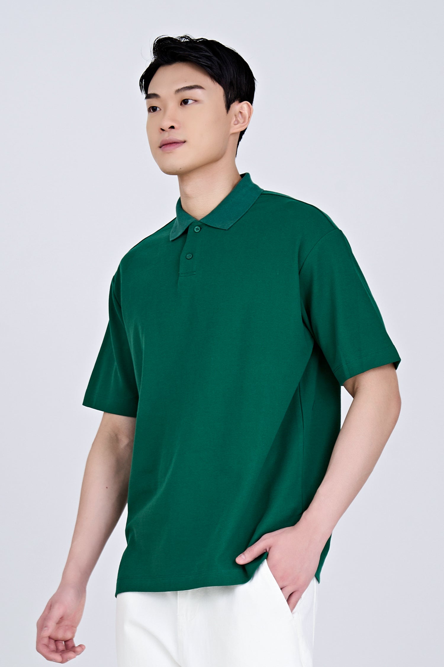 Classic Polo Tee - Emerald