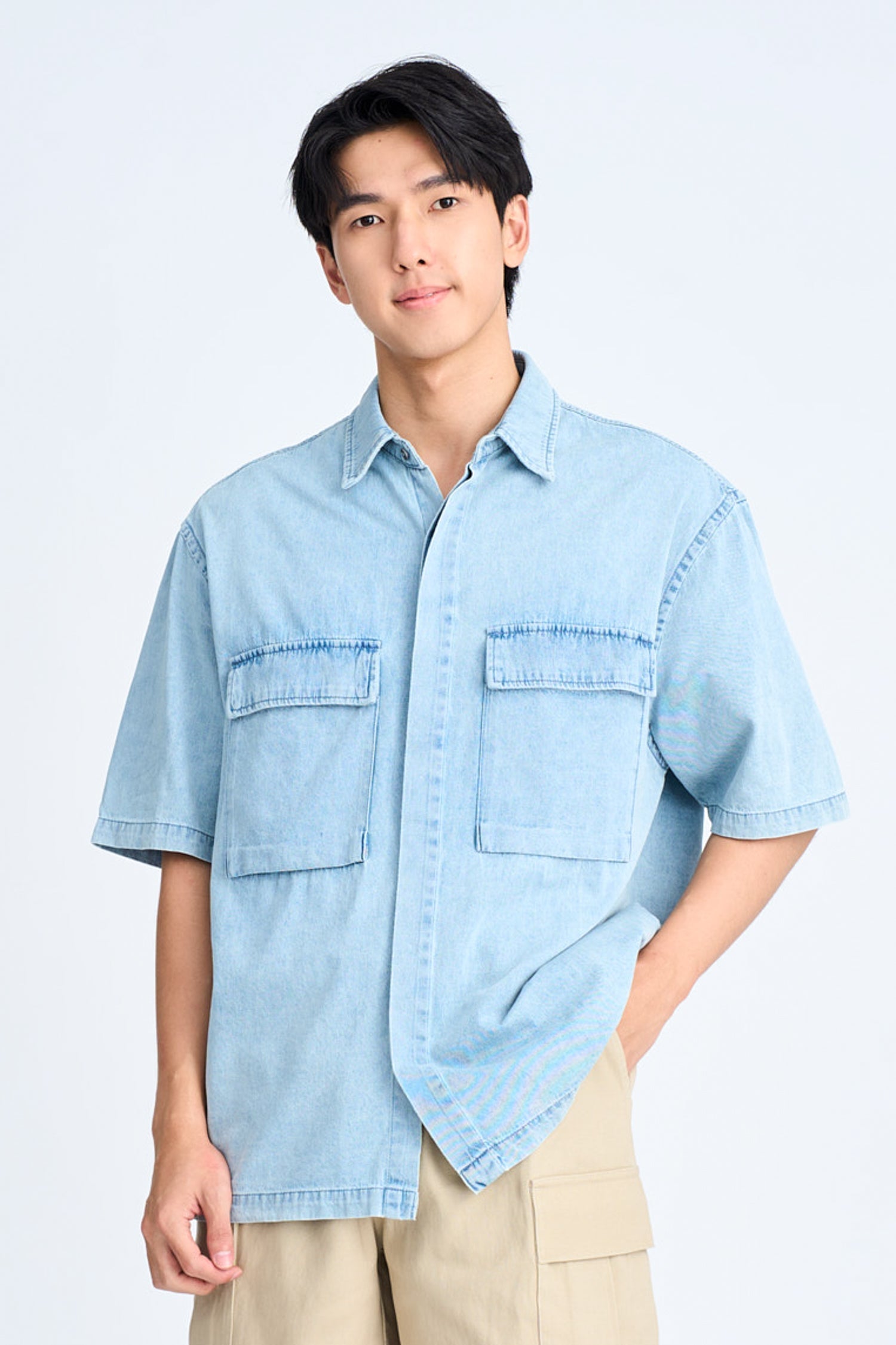 Utility Denim Shirt - Light Denim