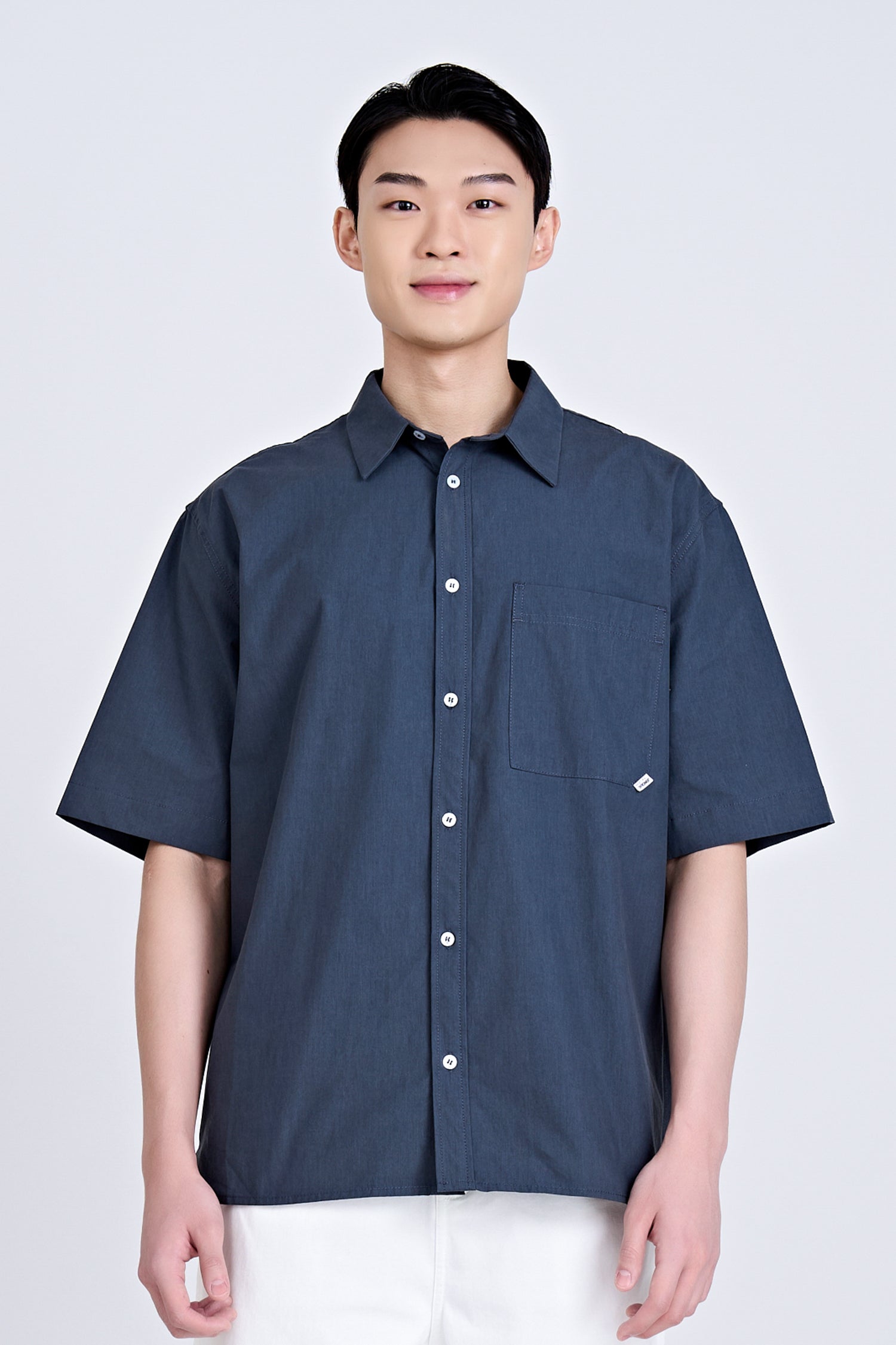 Worker&#39;s Pocket Shirt - Navy