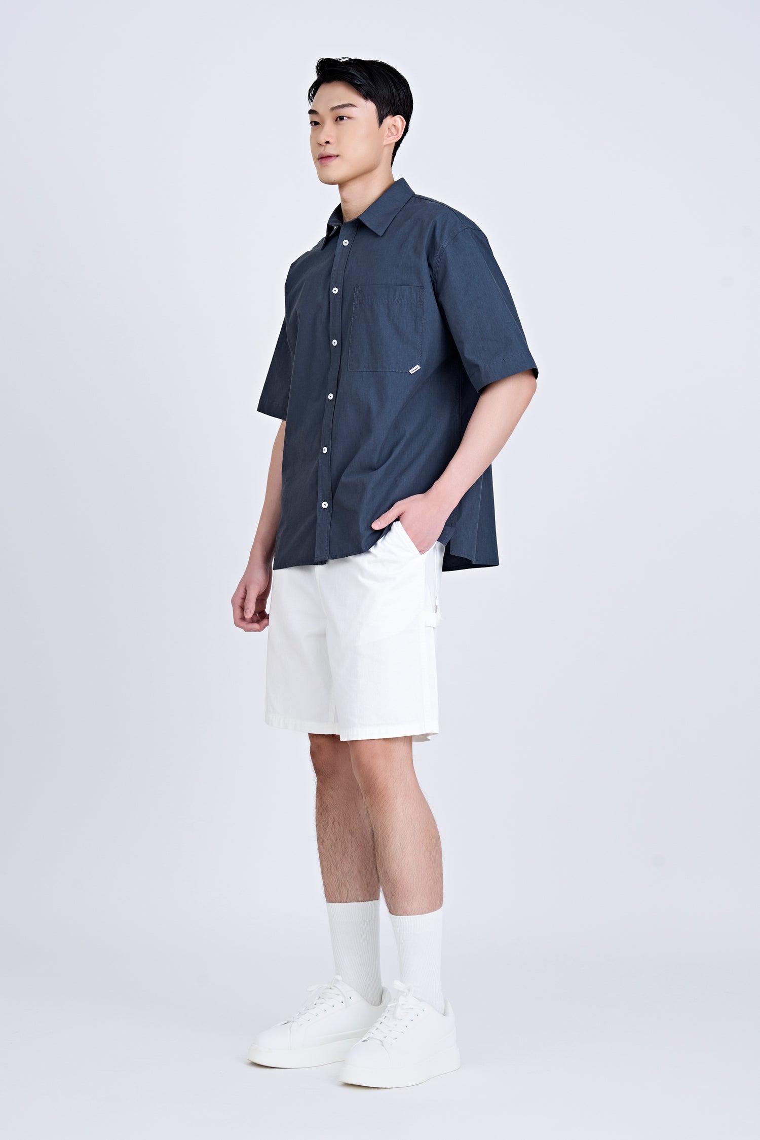 Worker&#39;s Pocket Shirt - Navy