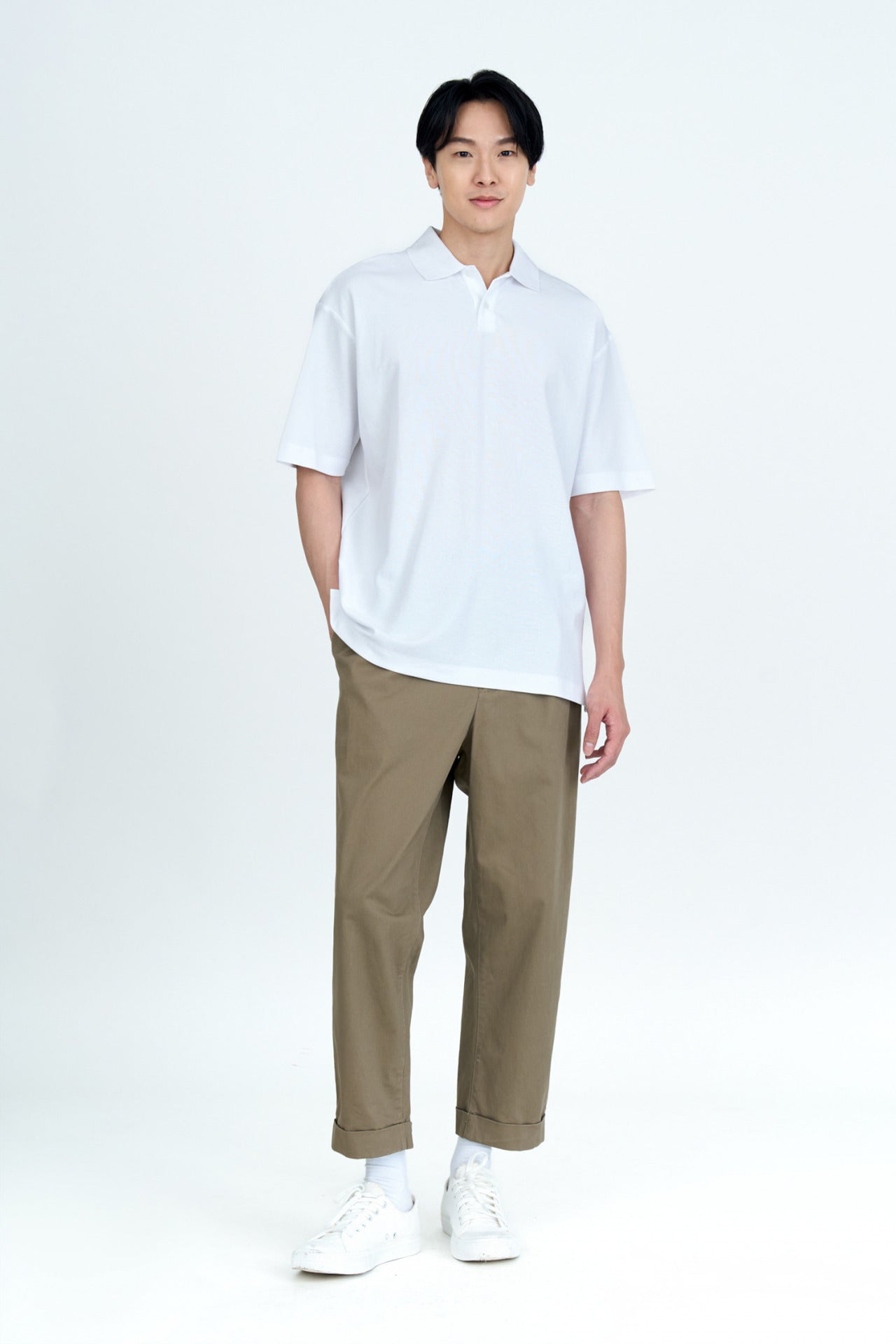 Pleated Wide Pants - Sage