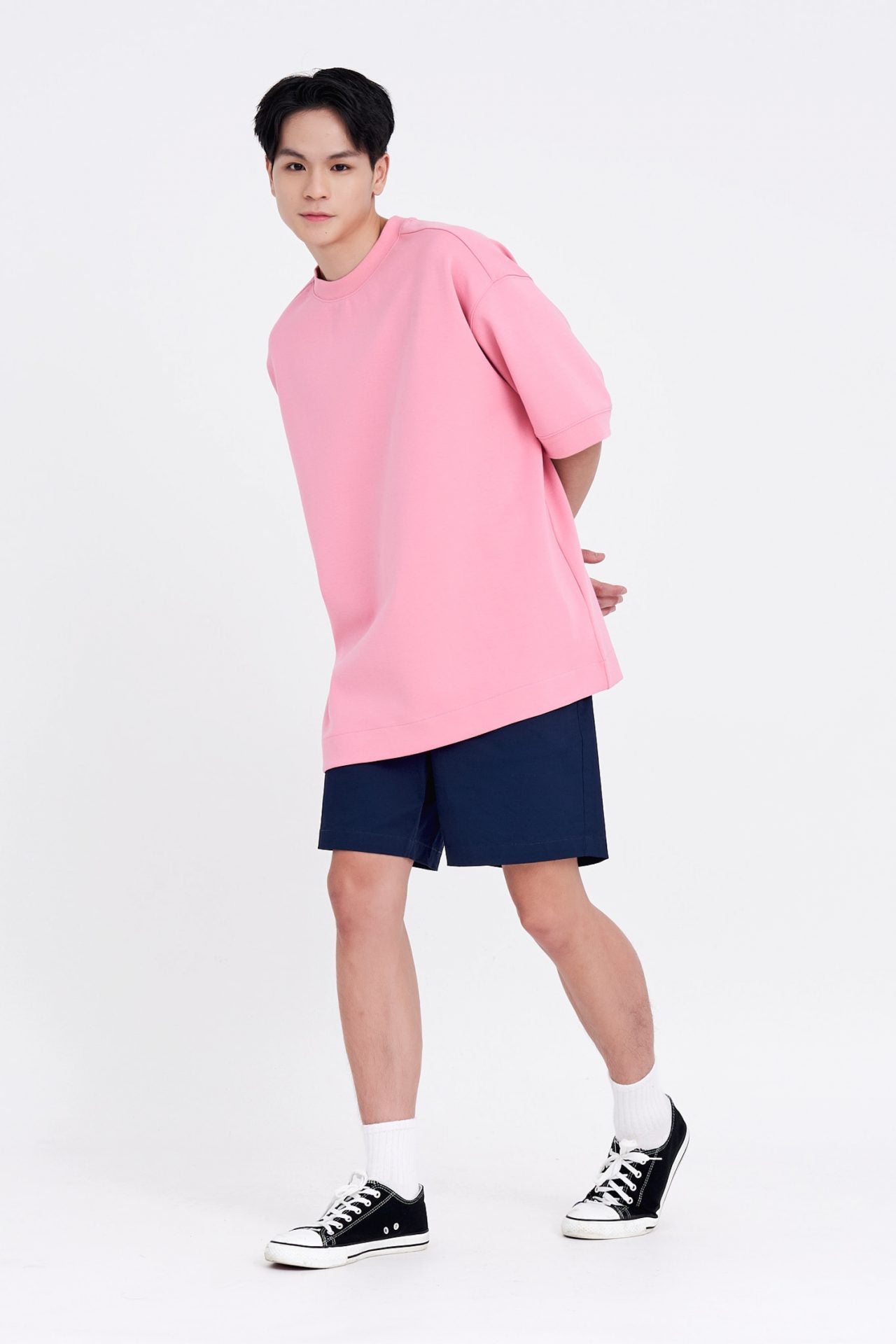 (C) Oversized Fit Heavyweight Tee - Rouge